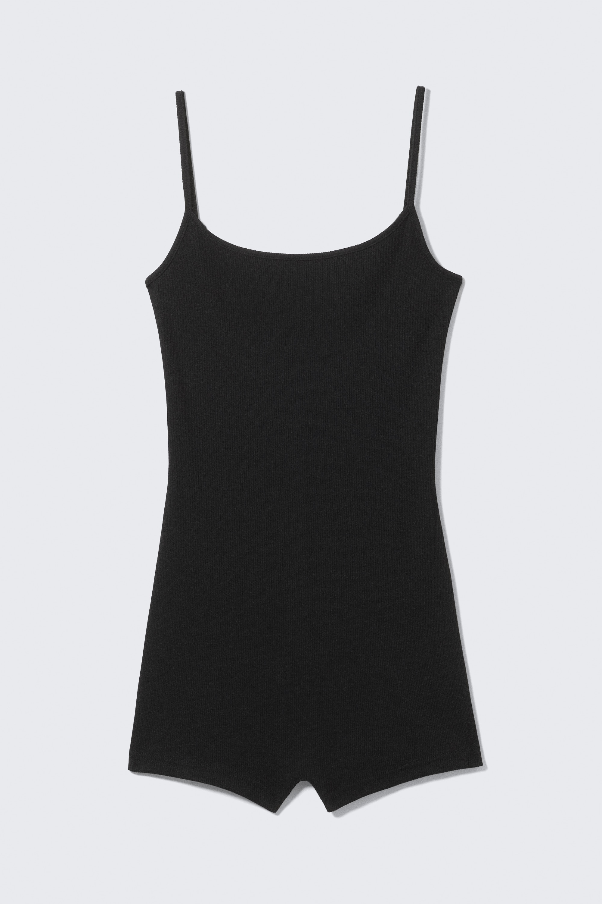 Prążkowany kombinezon - Czarny/Złamana biel