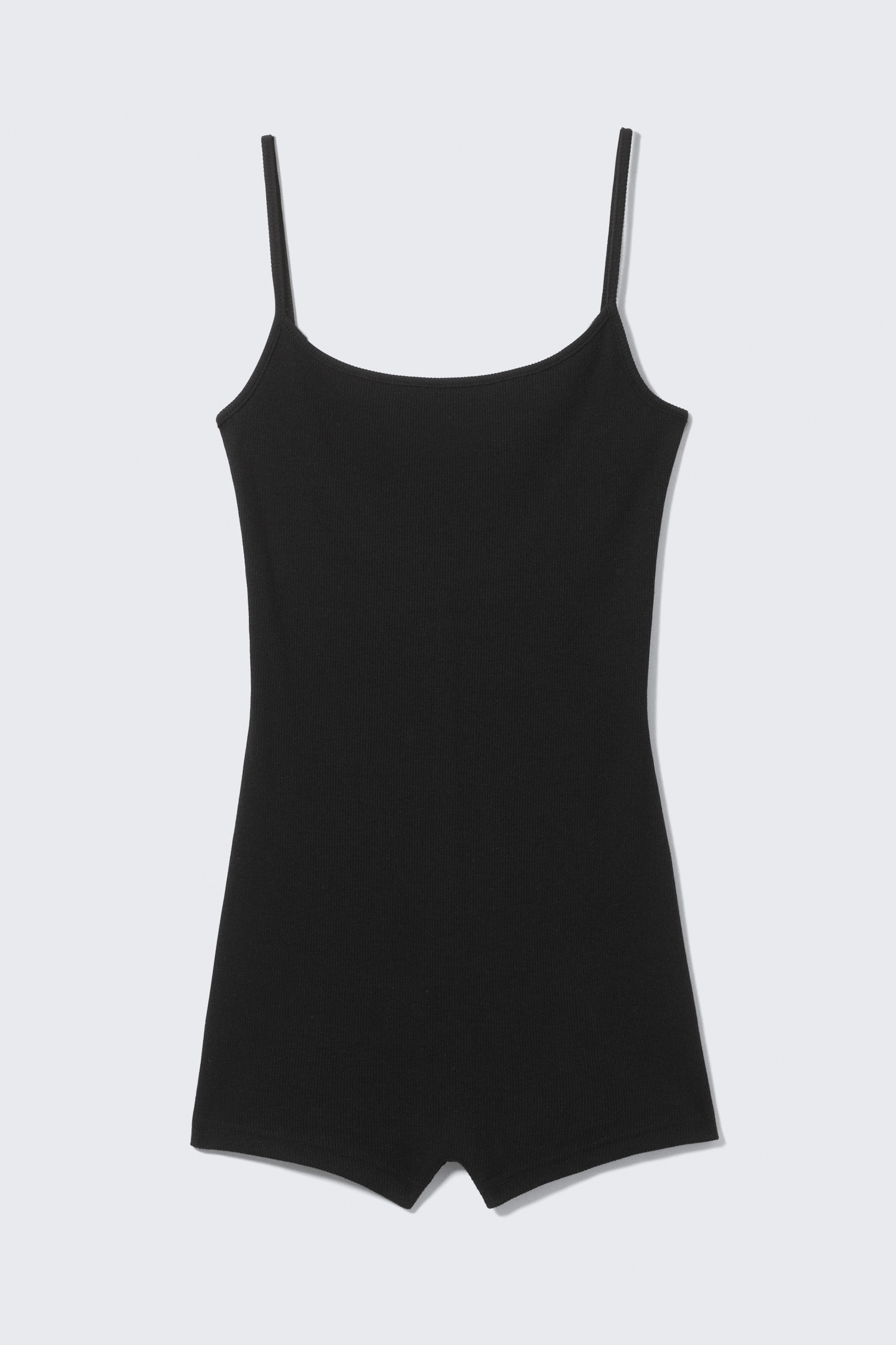 Größeres Bild anzeigen: Rippstrick-Jumpsuit in enger Passform - Schwarz - Ladies | H&M AT 4