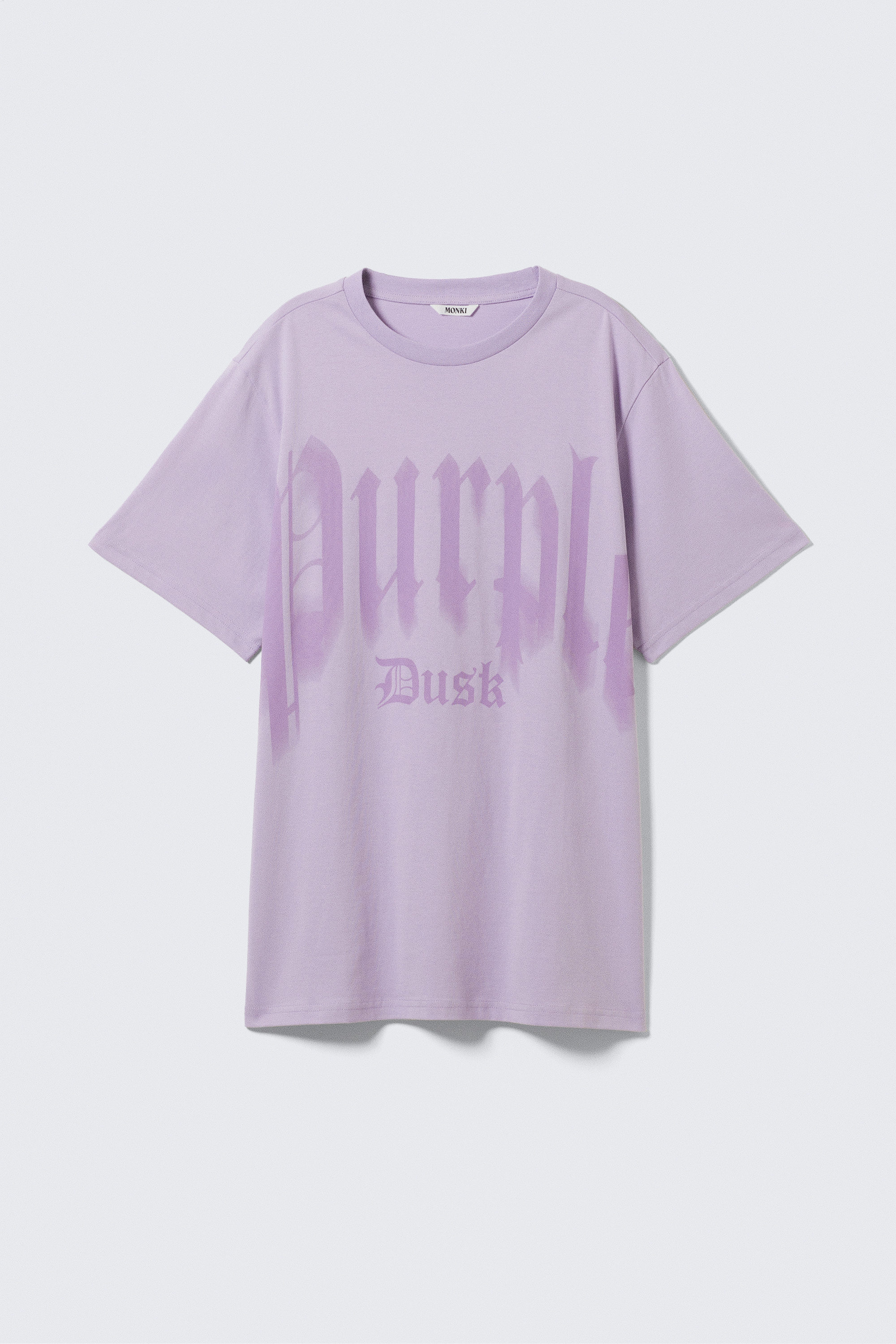 Lilac - Purple Dusk - Oversized Throw-on T-shirt - 4
