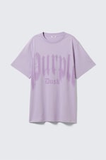 Flieder - "Purple Dusk" - Oversized-T-Shirt zum Überwerfen - 0