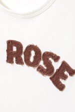 White - My Rose - Cropped t-shirt - 1