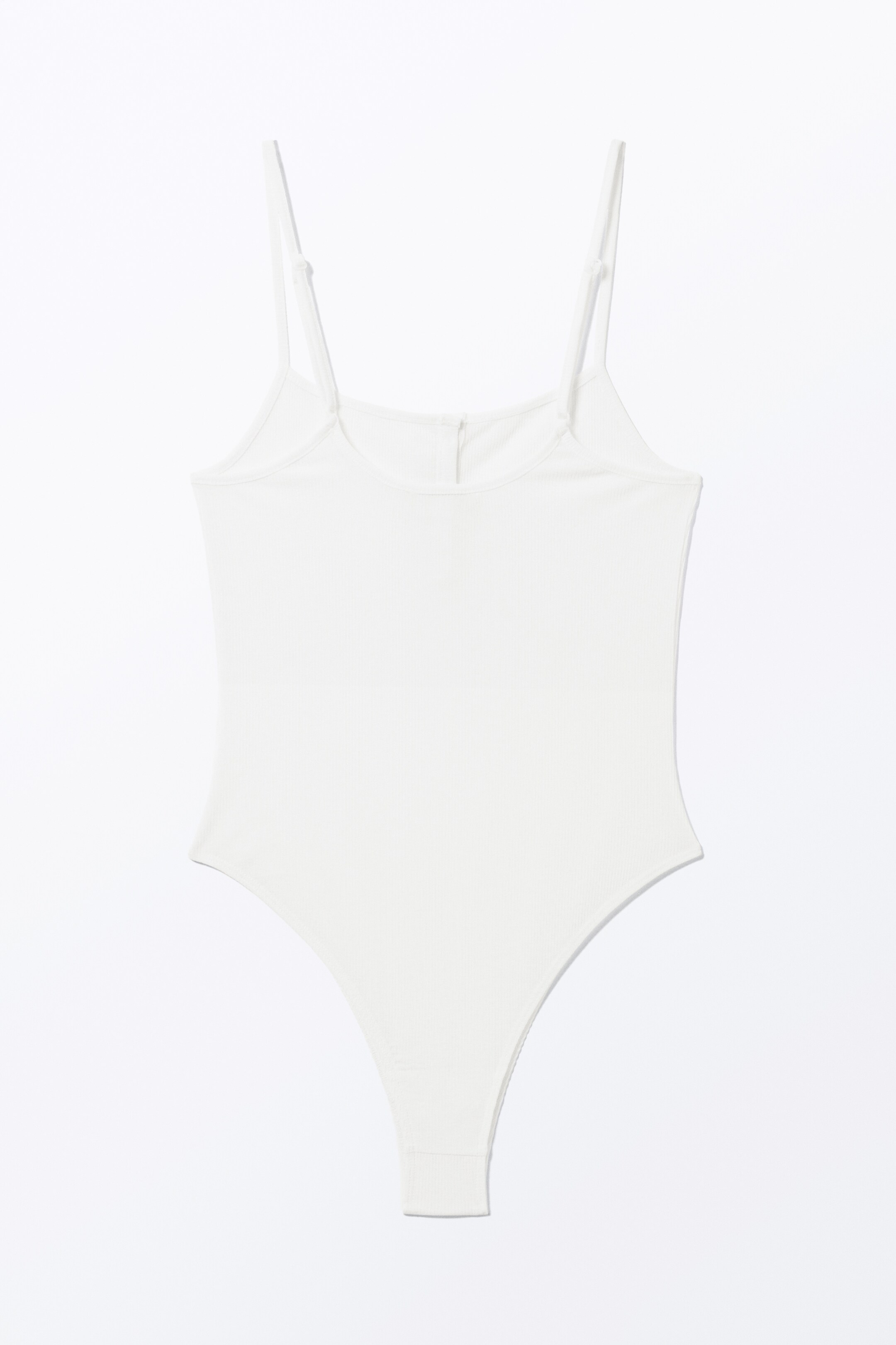 View larger image: Ribbed Bodysuit - White - Ladies | H&M GB 6