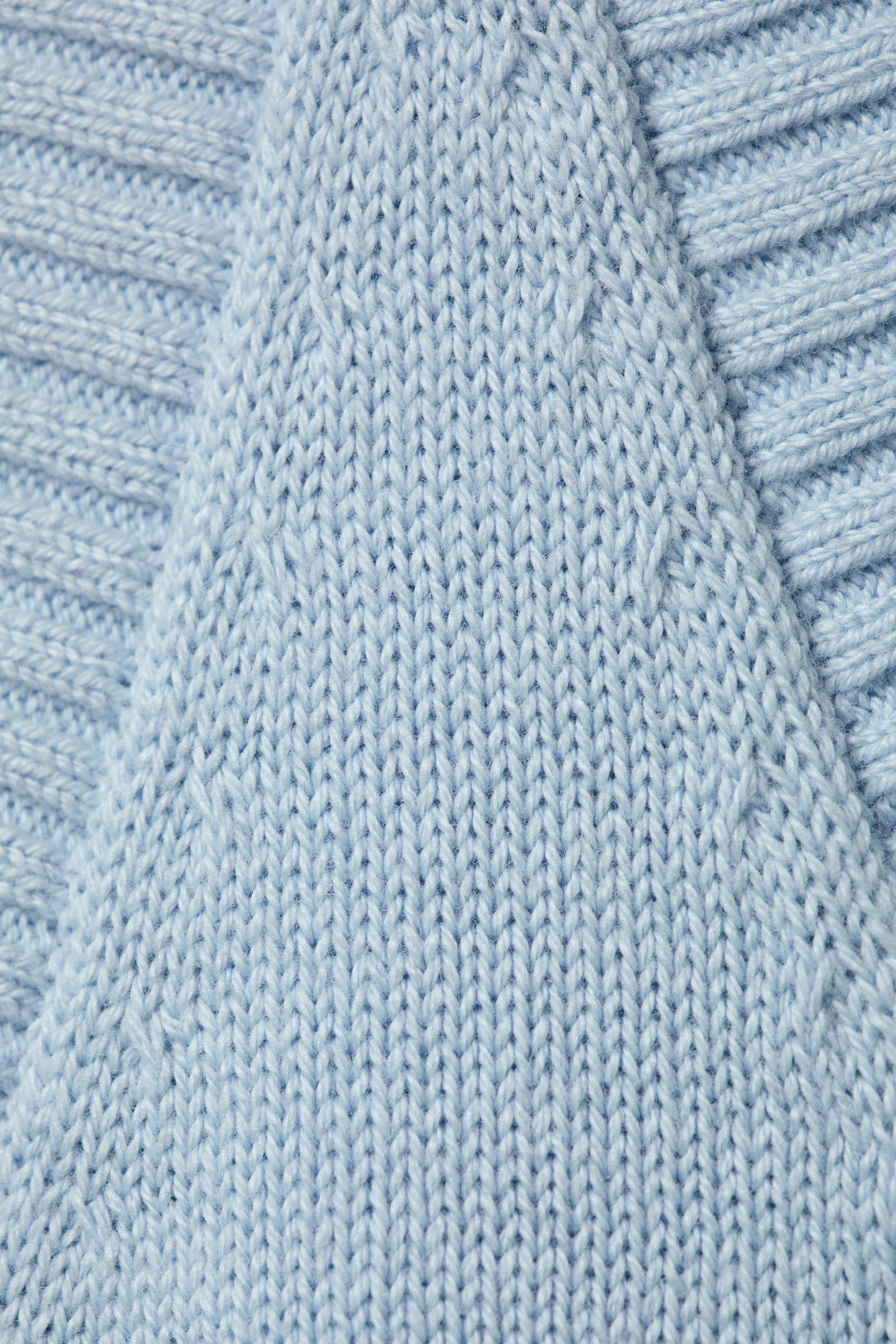 Light Blue - Cosmic Haze - Knitted Graphic Tank Dress - 5