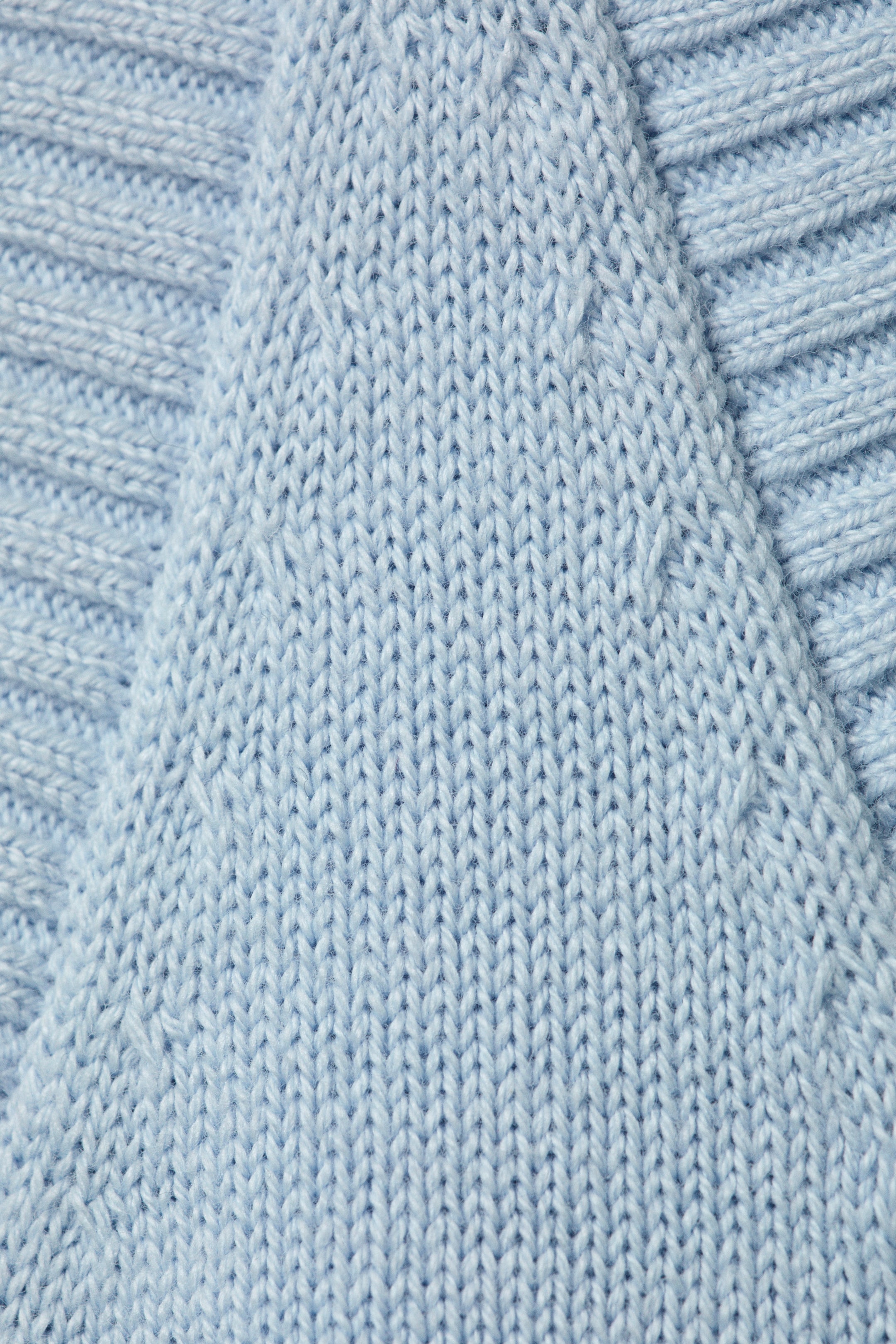 Hellblau - "Cosmic Haze" - Gestricktes Tankkleid mit Grafik - 2