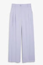 Lilac - Wide Leg Trousers - 0