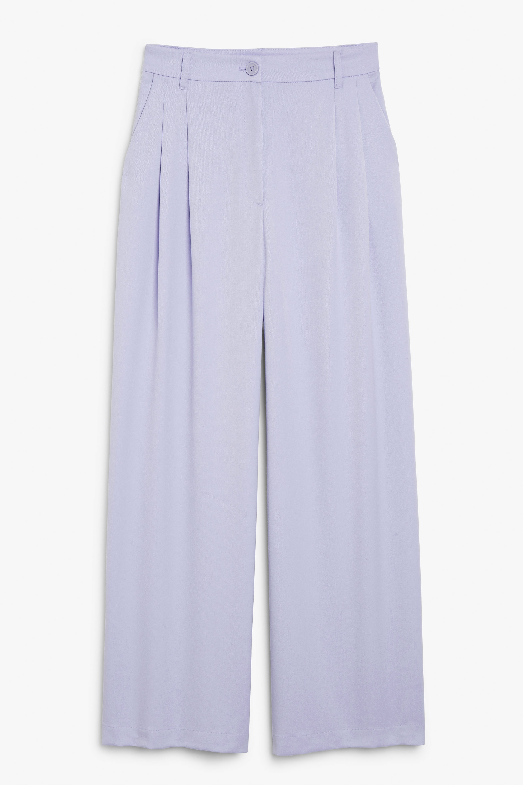 Flieder - Lila Hose mit weitem Bein - 0