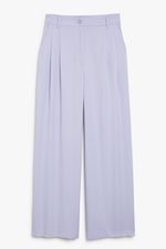 Flieder - Lila Hose mit weitem Bein - 0