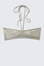 Glitter Khaki Green - Glitter Halter Bikini Top - 6