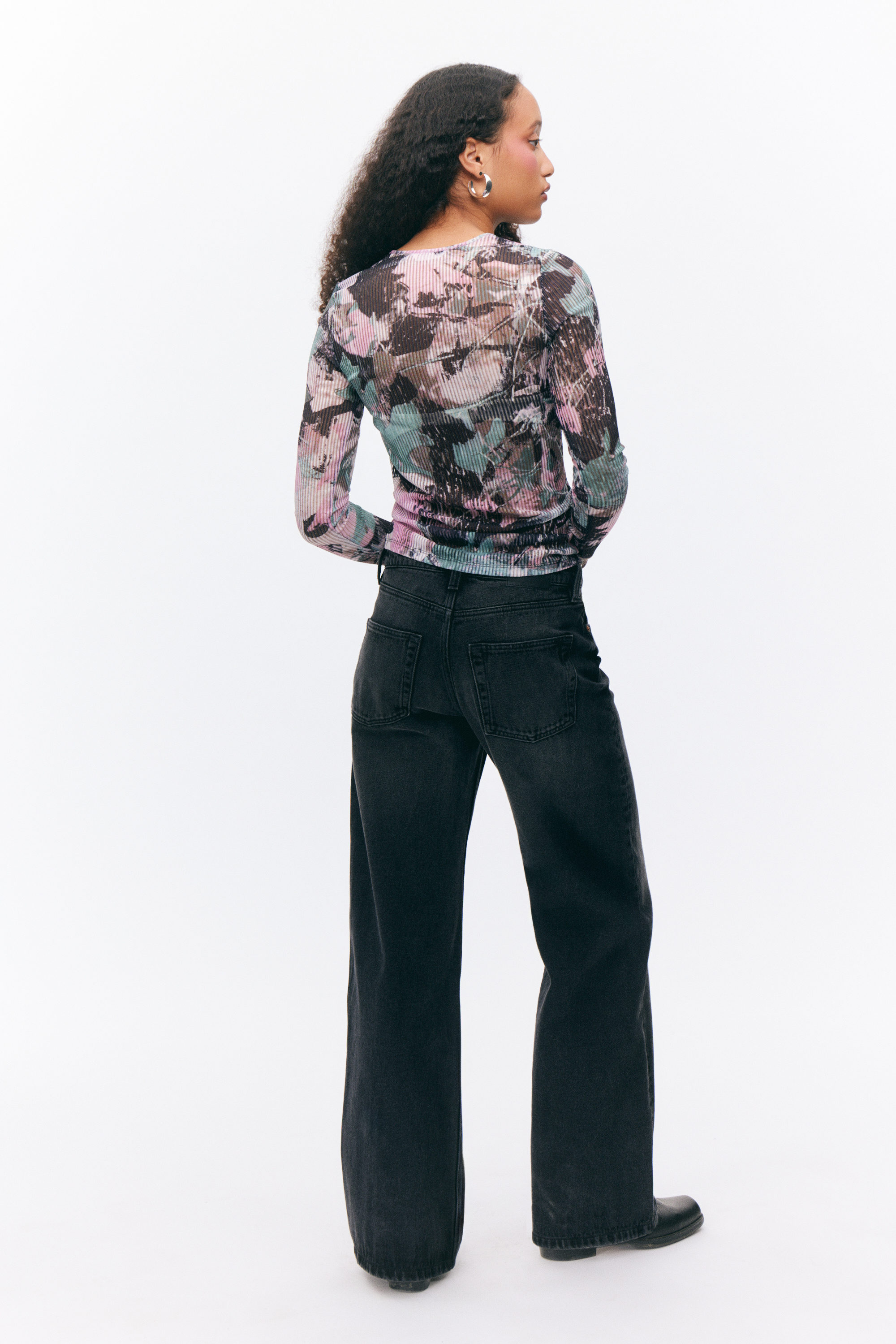 Sauvage discret - Haut imprimé manches longues mesh - 2