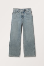 Mid Blue - Naoki Low Loose Jeans - 0