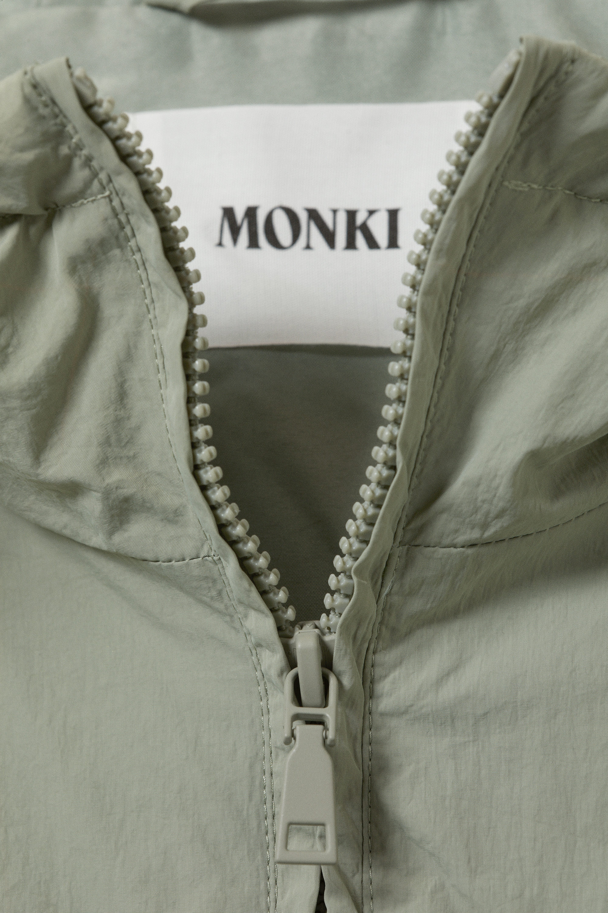Dusty Khaki Green - Windbreaker Nylon Jacket - 6