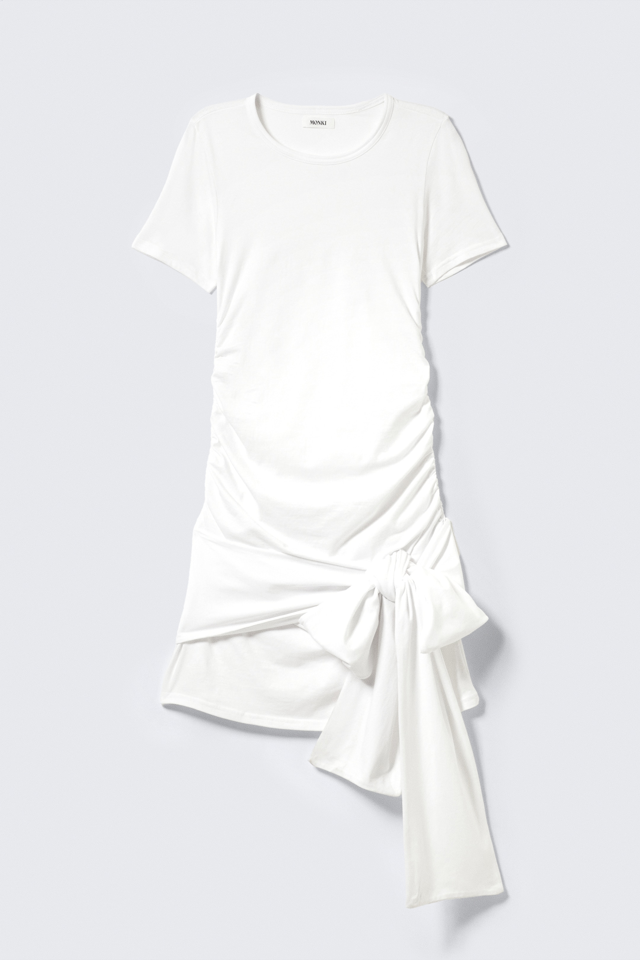 Größeres Bild ansehen: Drapiertes Minikleid mit Schnürung vorn - Weiß - Ladies | H&M DE 5