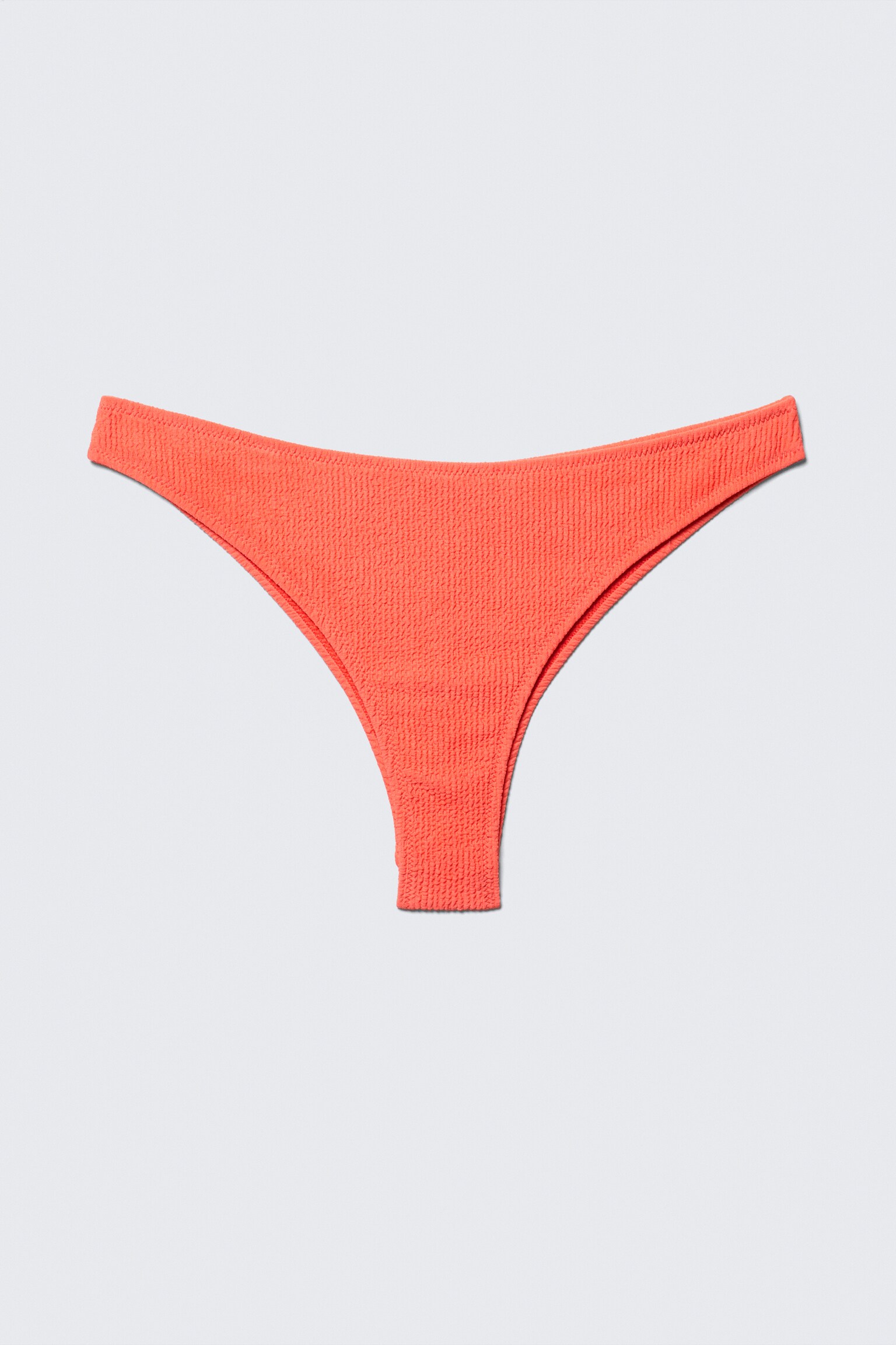 Structured Brazilian Cut Bikini Bottoms - Coral/Lilac - 2