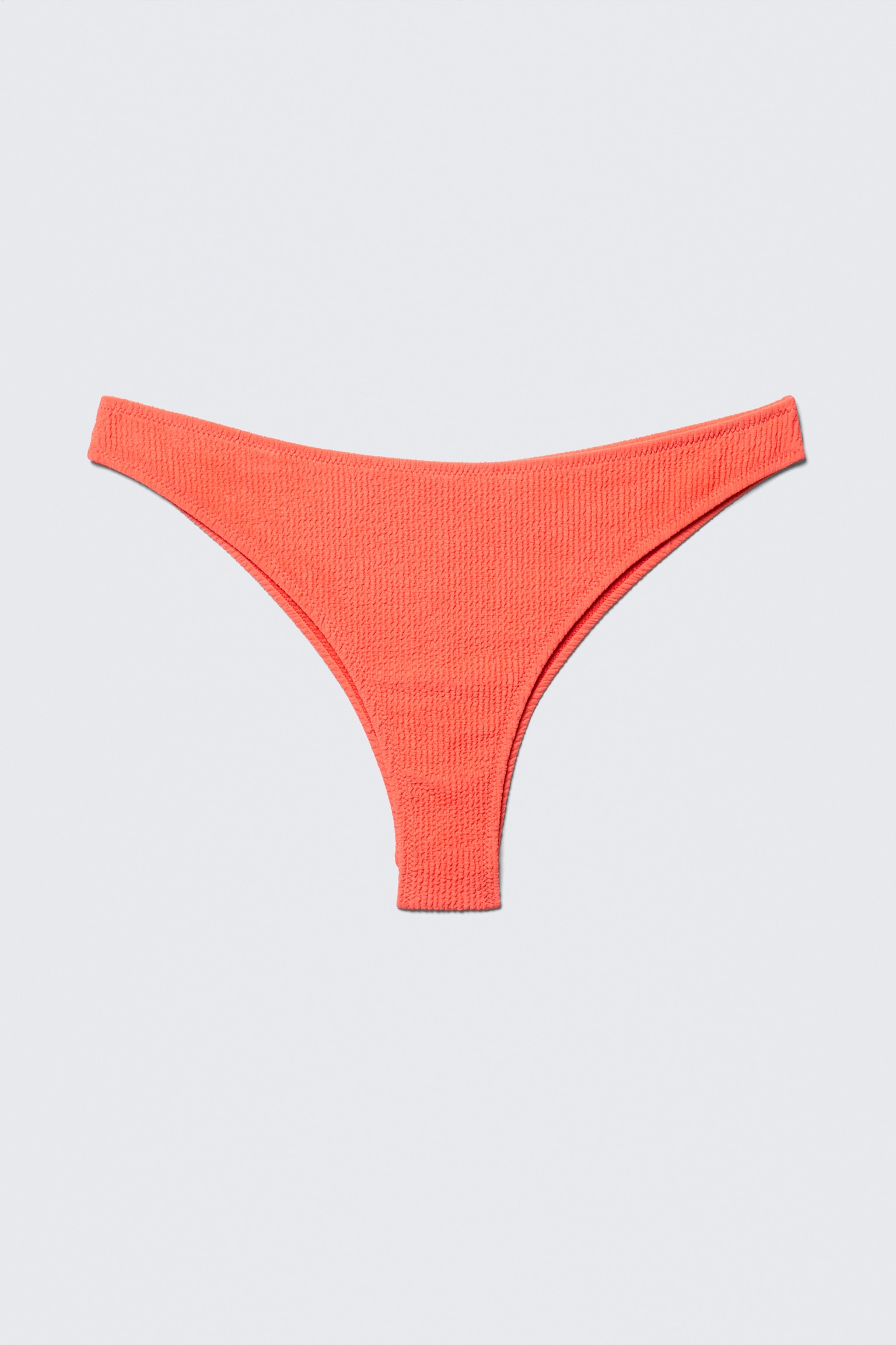 Structured Brazilian Cut Bikini Bottoms - Coral/Lilac - 2