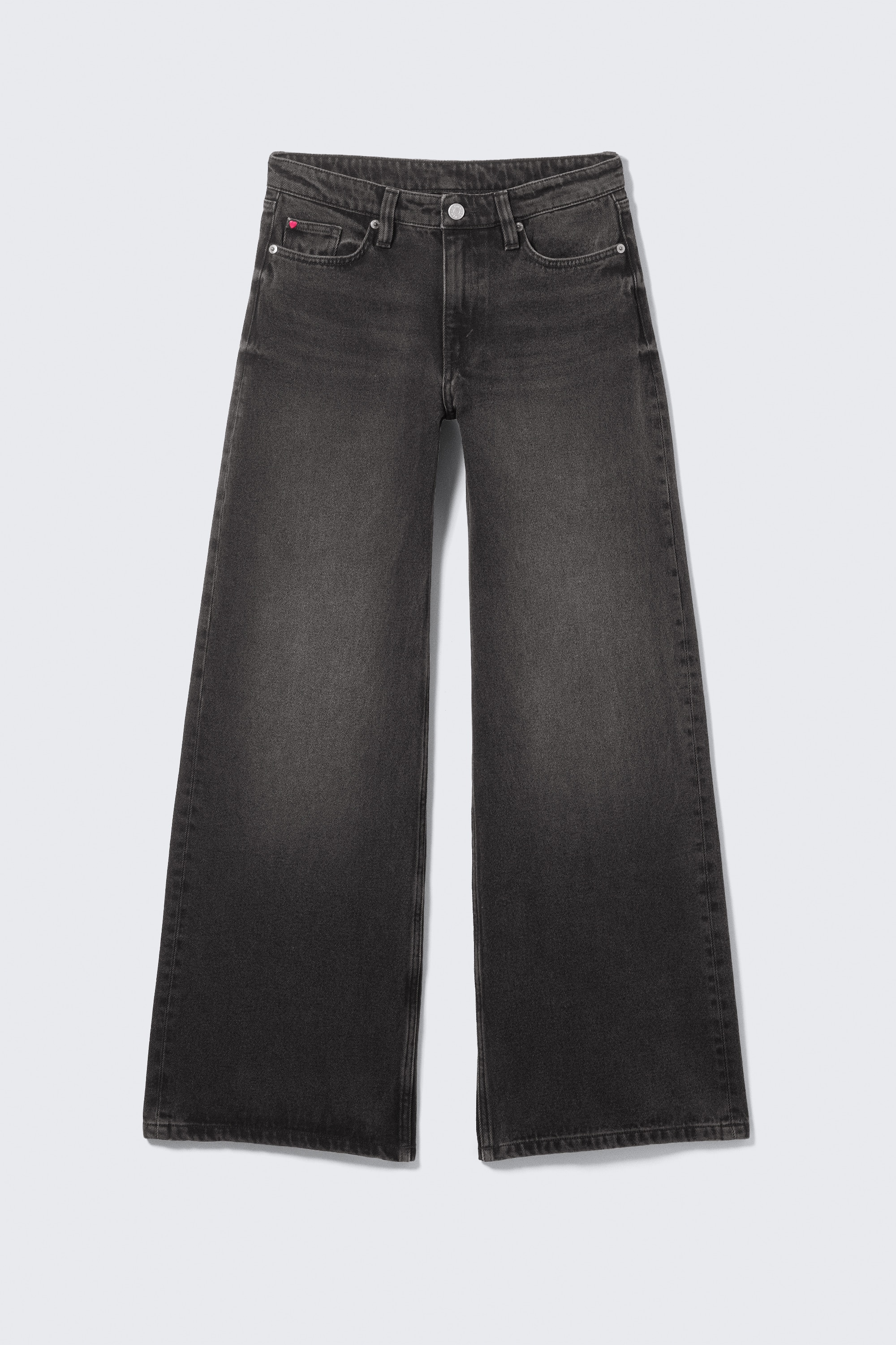 Paz Mid Wide Jeans - Washed Black/Mountain Blue