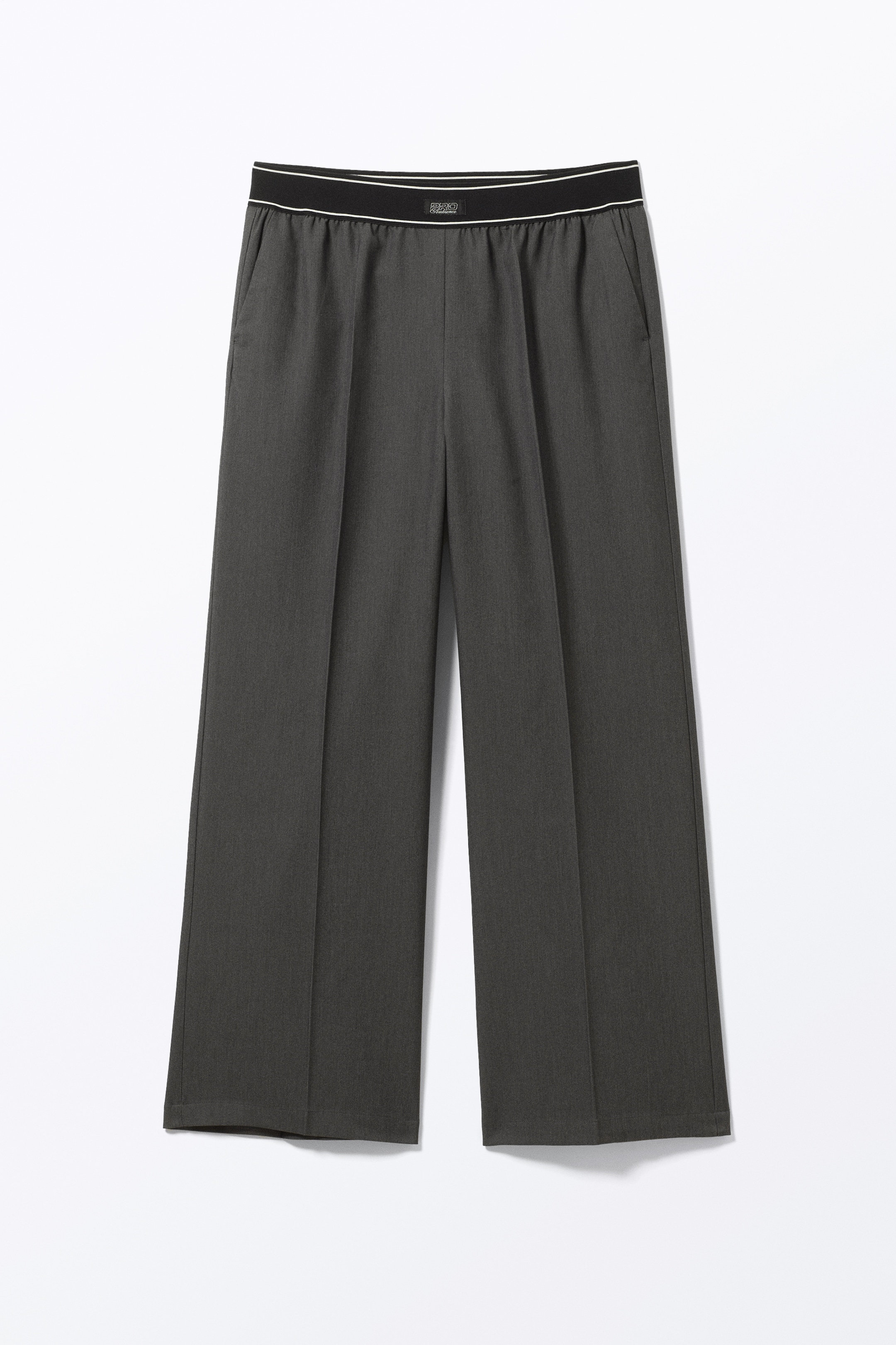 Visa större bild: Lediga elastiska kostymbyxor - Mörkgrå - DAM | H&M SE 4