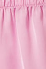 Pink - Black Lace - Mini Lace Satin Shorts - 4