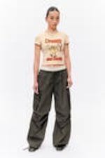 Light Beige - Dream & Dazzle - Cropped t-shirt - 1