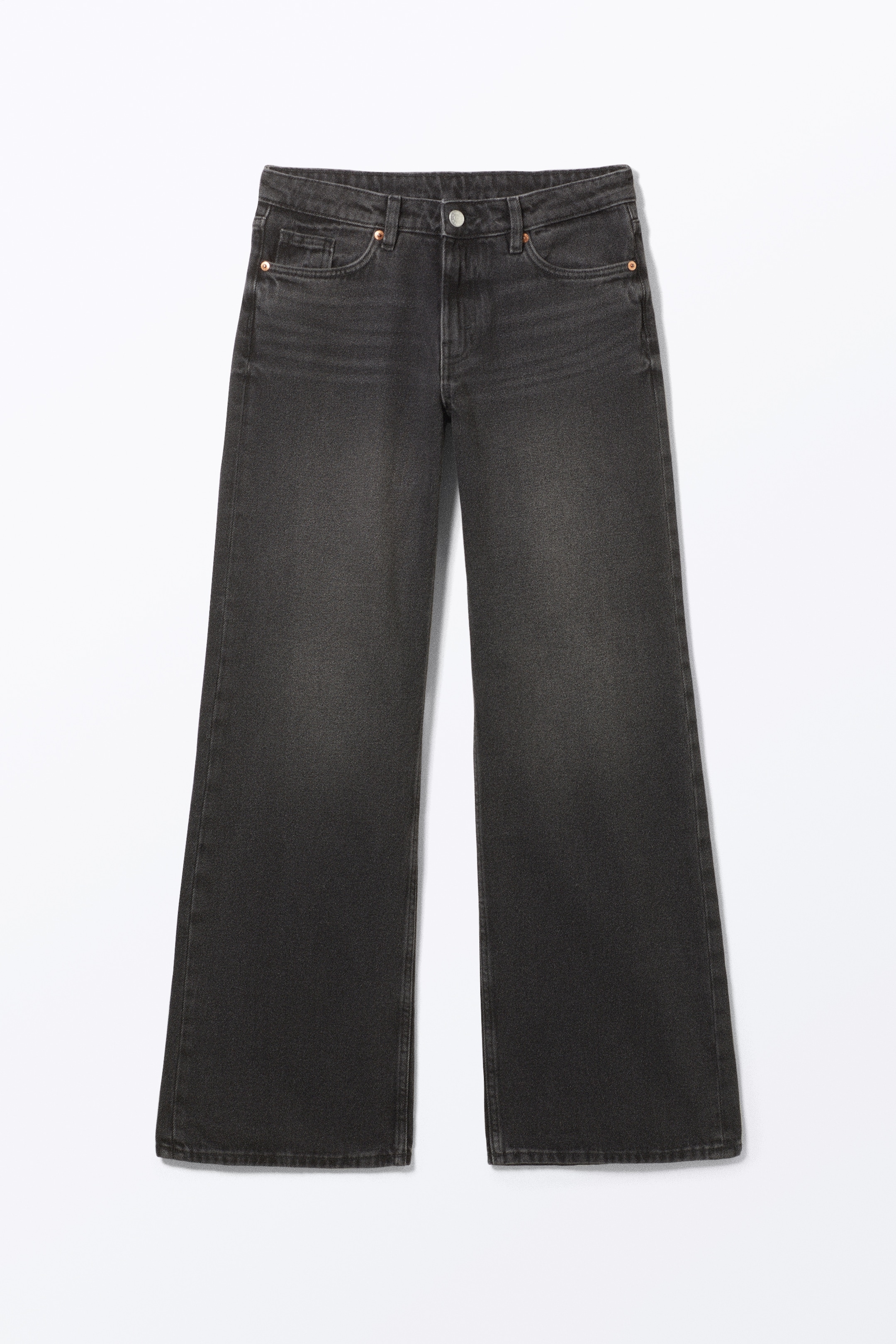 Agrandir l'image: Jean Imoo taille basse large - Noir délavé - FEMME | H&M BE 1