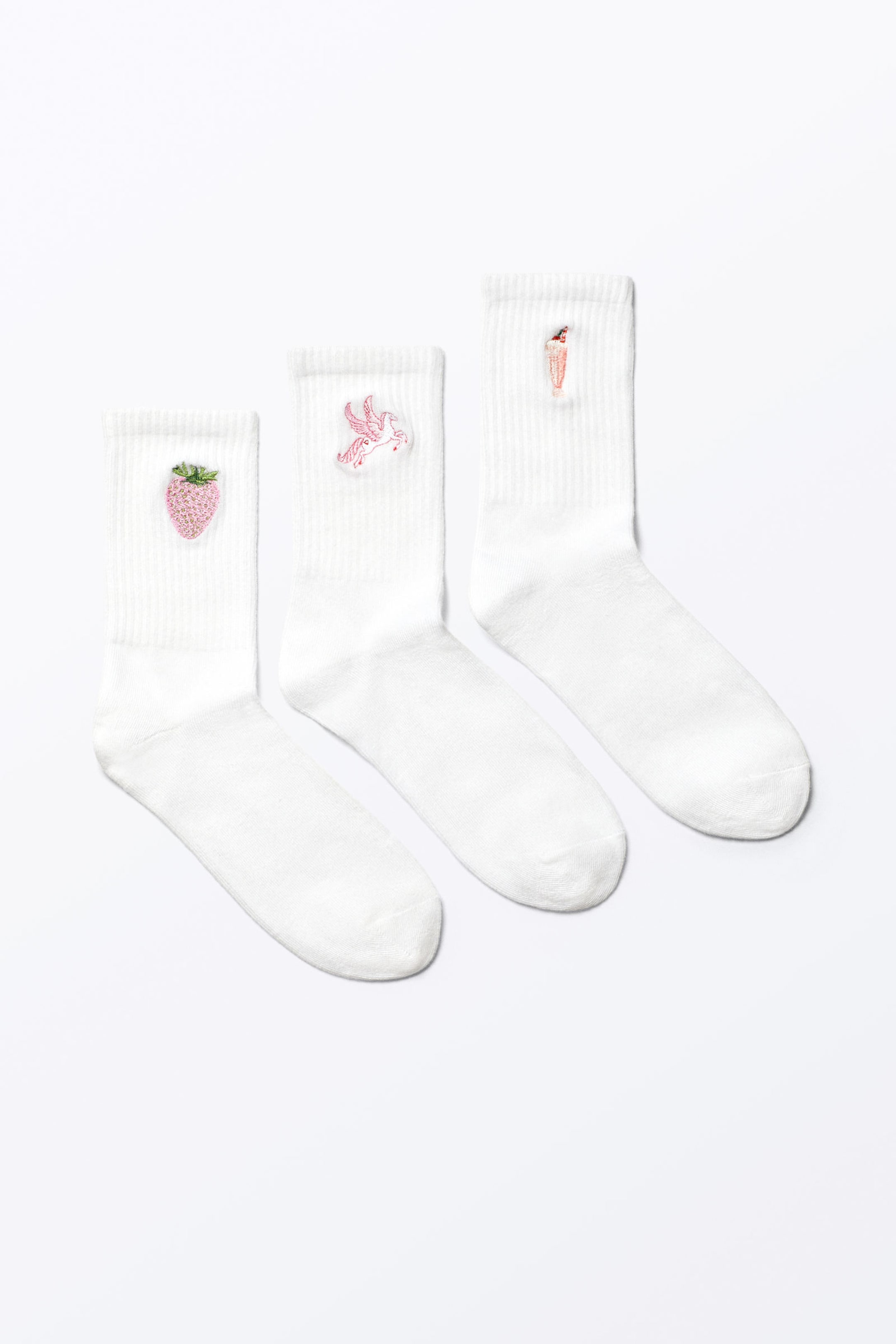 Stickerei-Mix - 3er-Pack bestickte Socken - 0