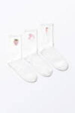 Stickerei-Mix - 3er-Pack bestickte Socken - 0