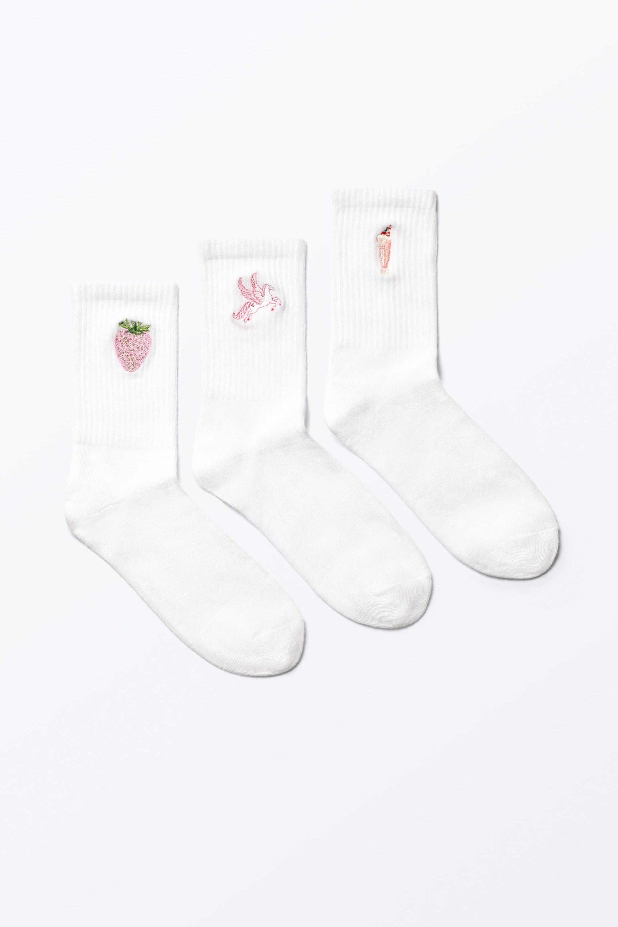 Stickerei-Mix - 3er-Pack bestickte Socken - 0