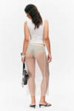 White - Mesh Midi Skirt - 2