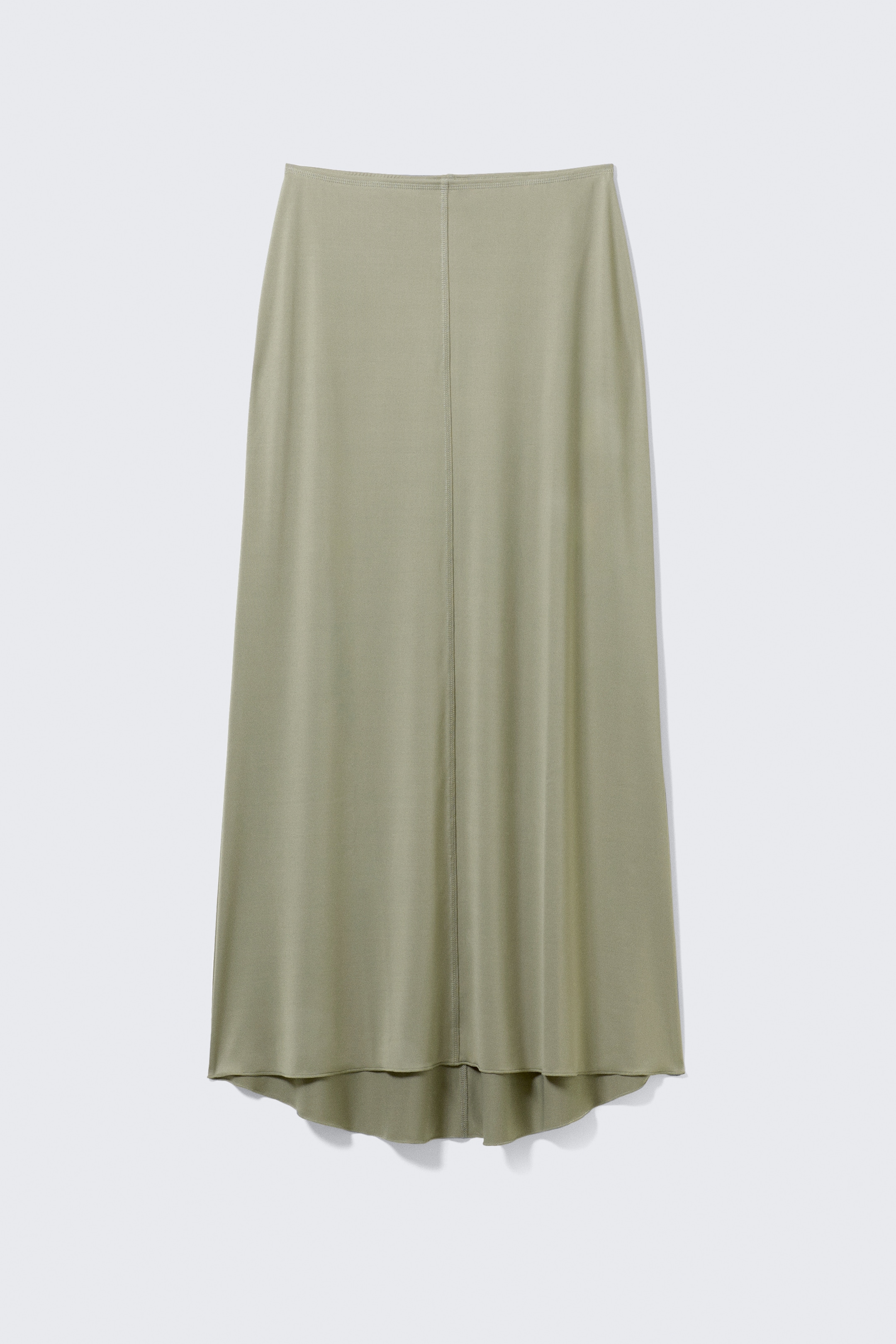 Visa större bild: Avslappnad high-low maxikjol - Khakigrön - DAM | H&M SE 4