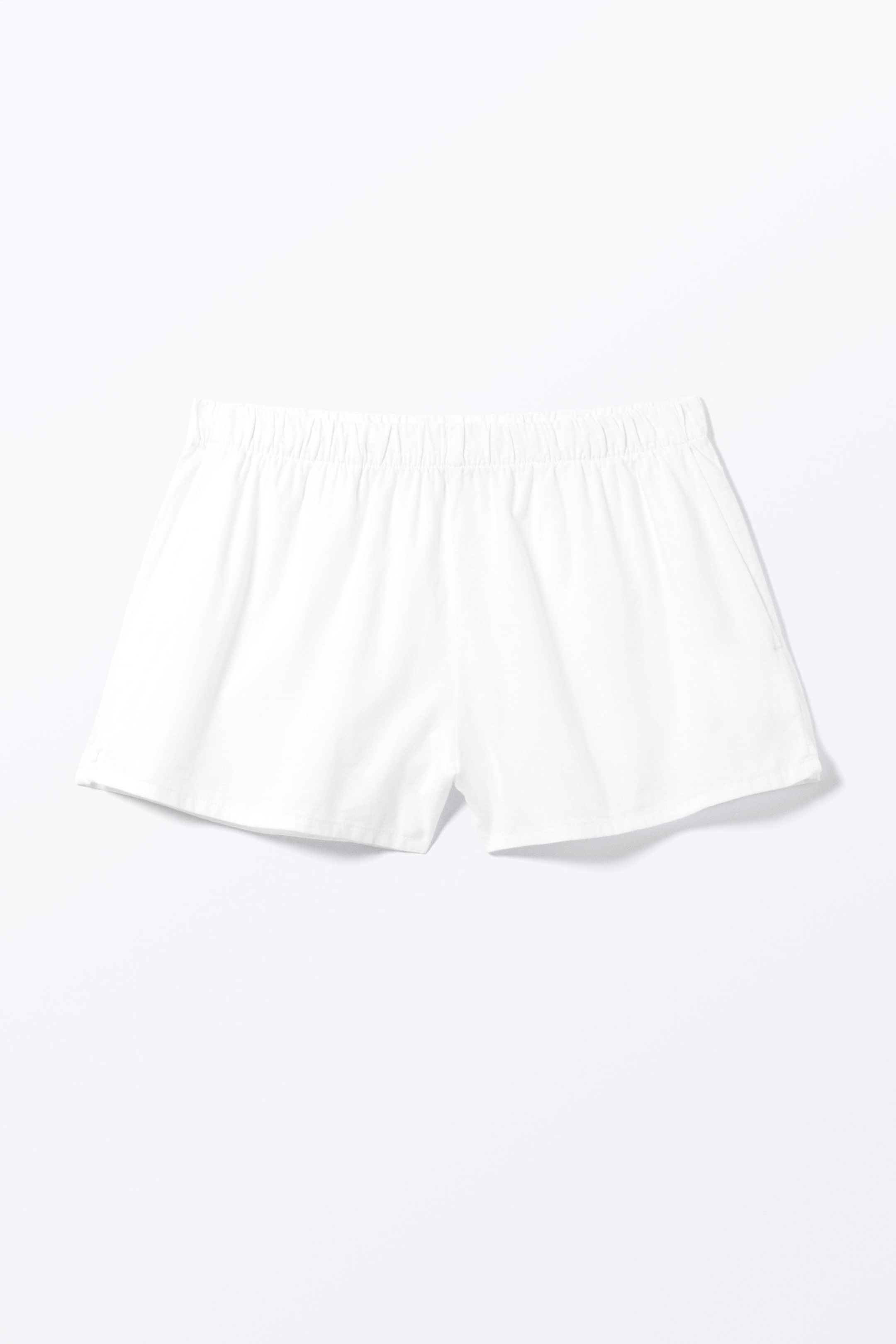 White - Flannel Boxer Shorts - 0