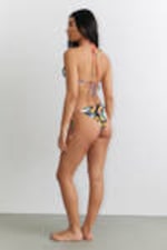 Multicoloured - Abstract Bloom - Strappy Printed Bikini Bottoms - 2