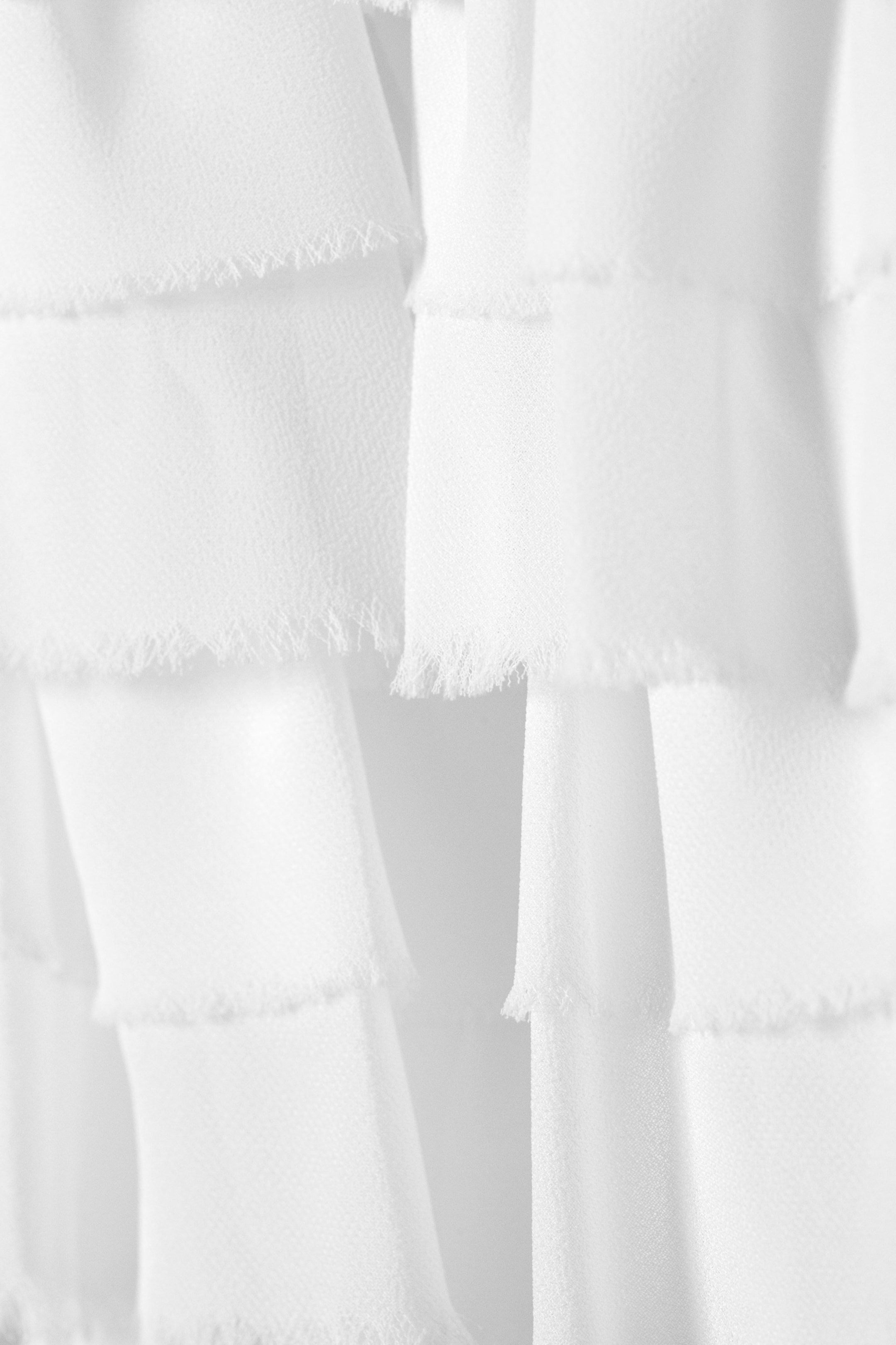 White - Layered Frill Mini Skirt - 5