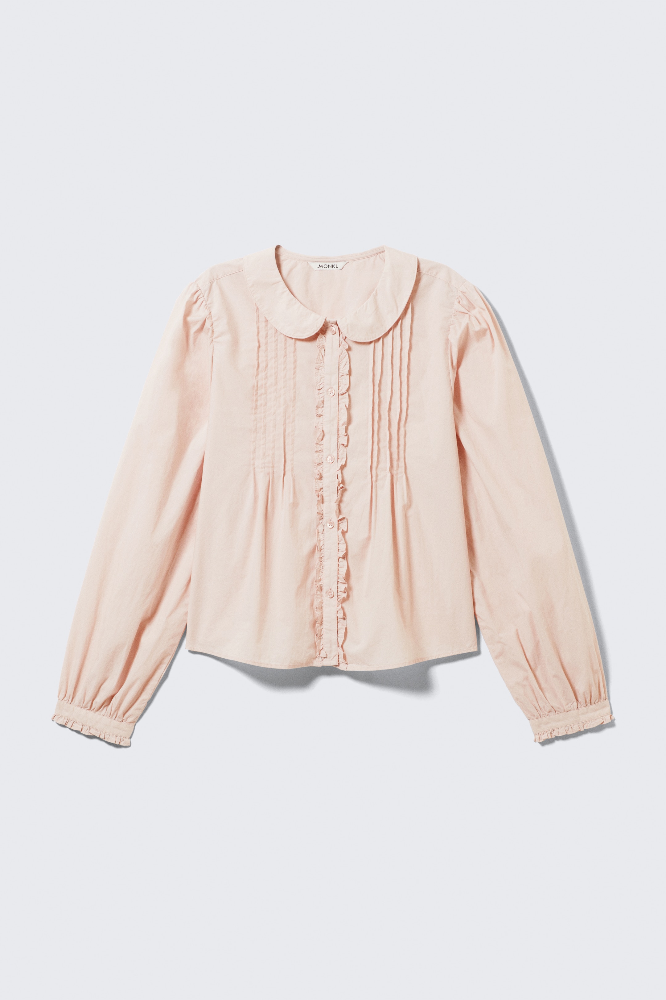 Größeres Bild ansehen: Kastenförmiges Popeline-Hemd mit Biesen - Helles Altrosa - Ladies | H&M DE 4