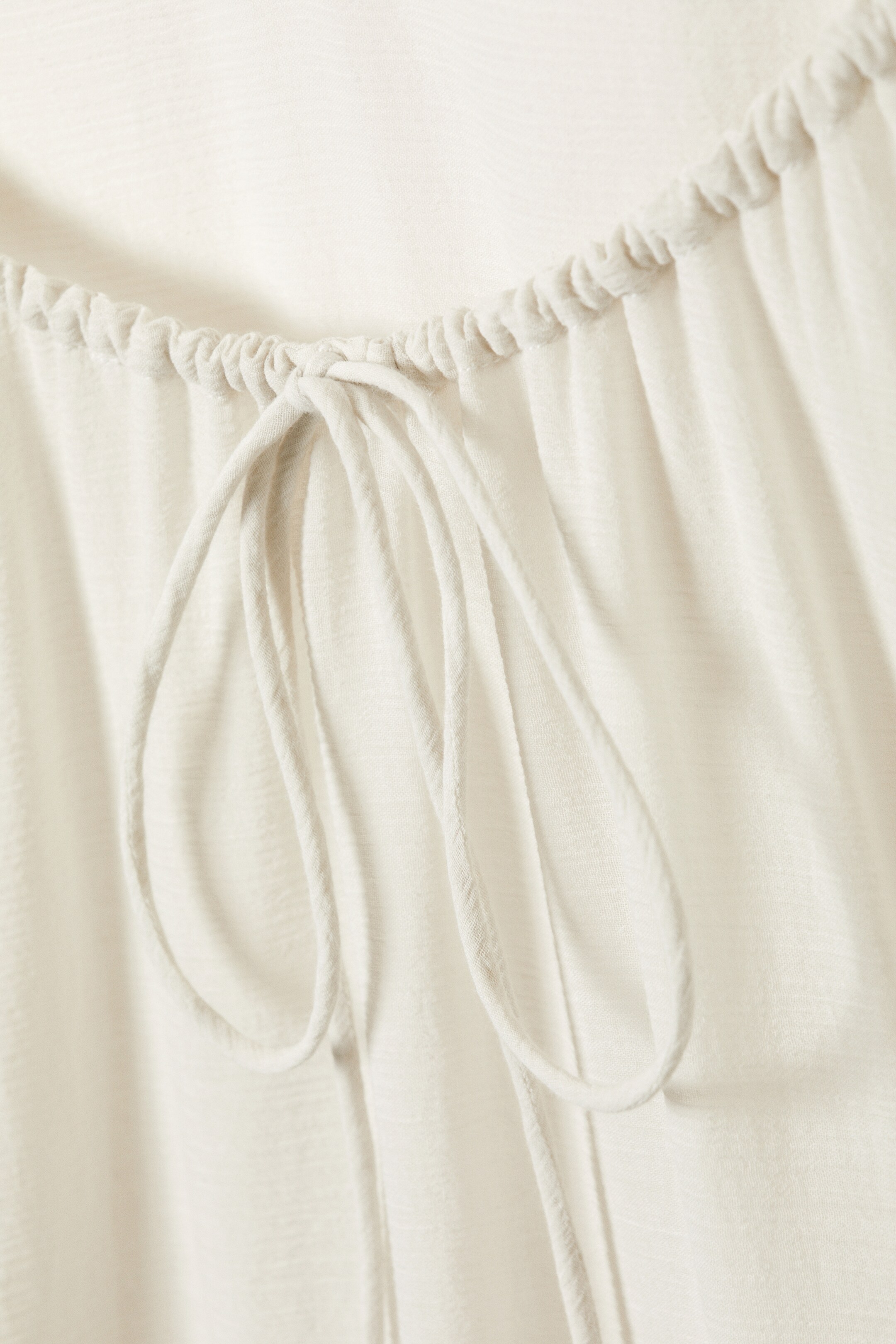 Visualizza immagine più grande: Maxi abito stampato a strati in cotone - Bianco/Giallo/Marrone sfumato - DONNA | H&M IT 7