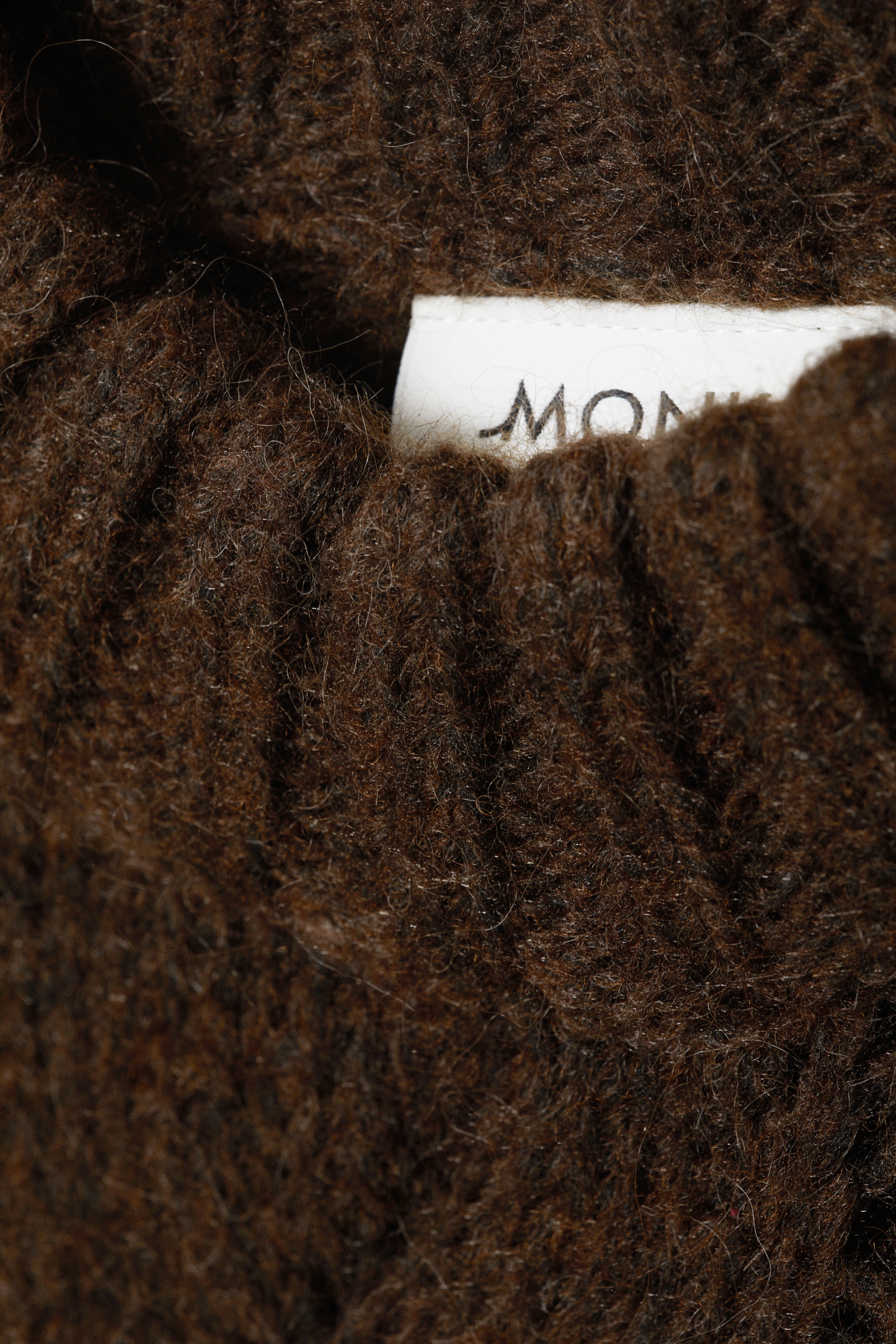 View larger image: Oversized Cable-Knit Sweater - Dark Brown - Ladies | H&M GB 2