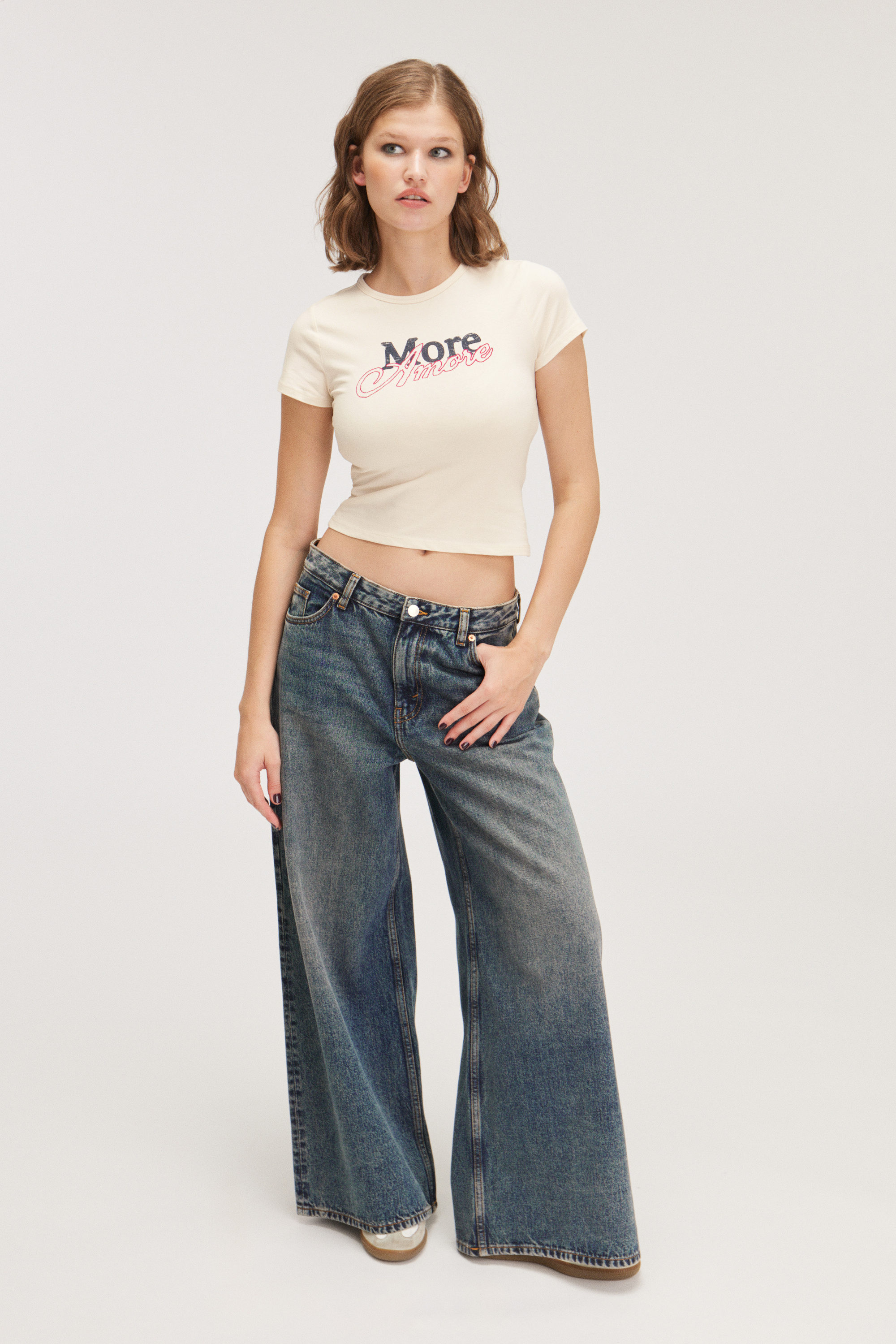 Dusty White - Cropped tshirt - 1