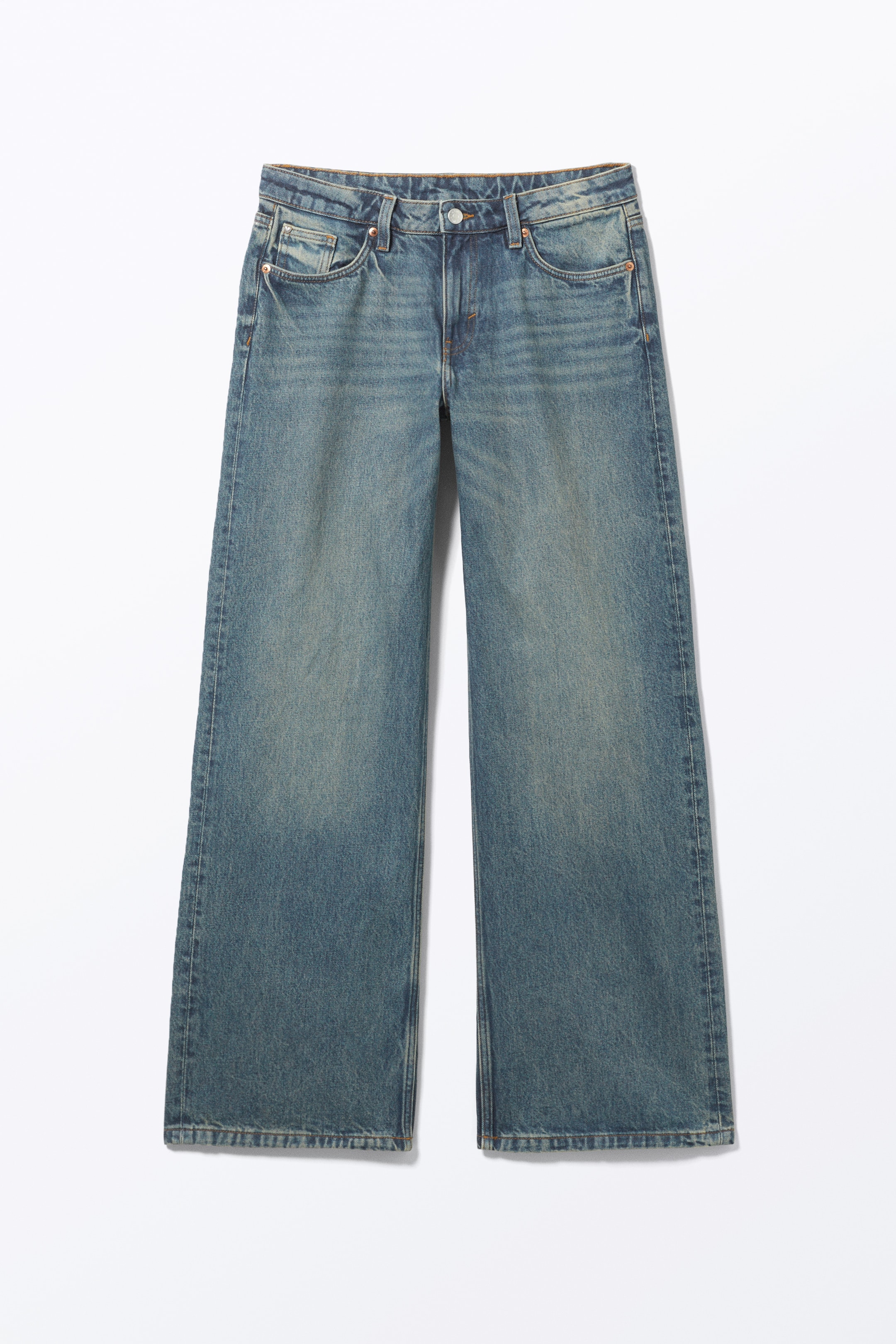 Agrandir l'image: Jean Imoo taille basse large - Bleu fleuve - FEMME | H&M BE 1