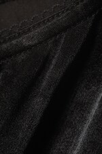 Black - Low Waist Maxi Skirt - 1