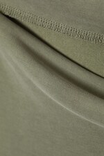 Khaki Green - Super soft sleeveless boatneck top - 1