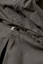 Dark Grey - Convertible Nylon Cargo Skirt - 7