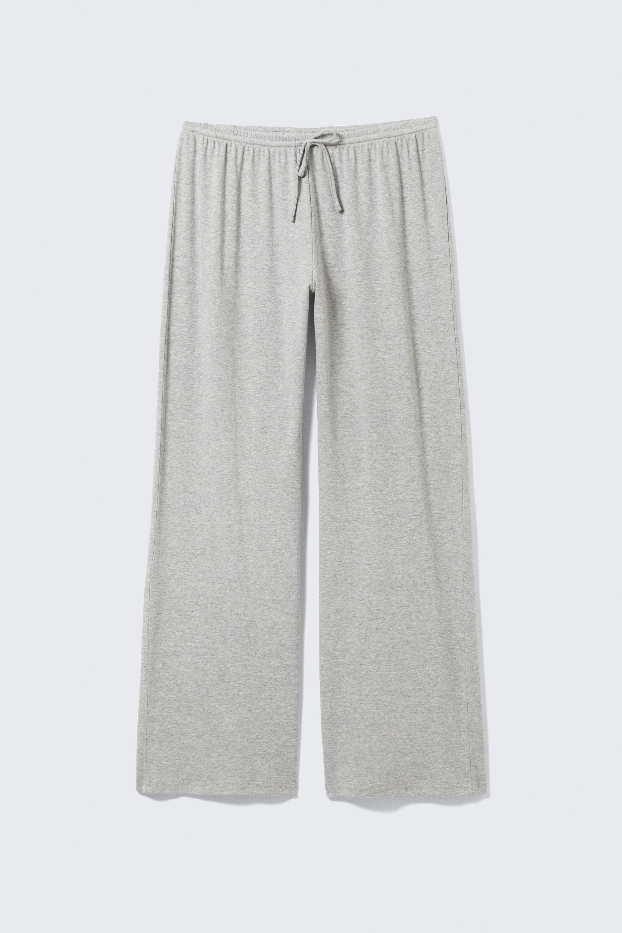 Grau meliert - Relaxte Pyjamahose - 1