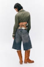 Desert Blue - Peggy Low Waist Loose Baggy Leg Denim Shorts - 2