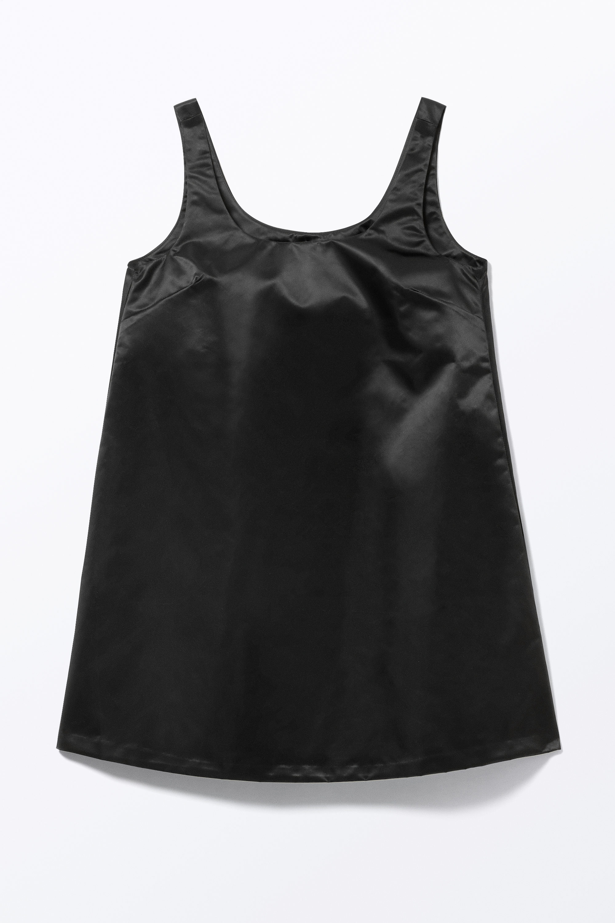 Black - Mini Pinafore Dress - 3