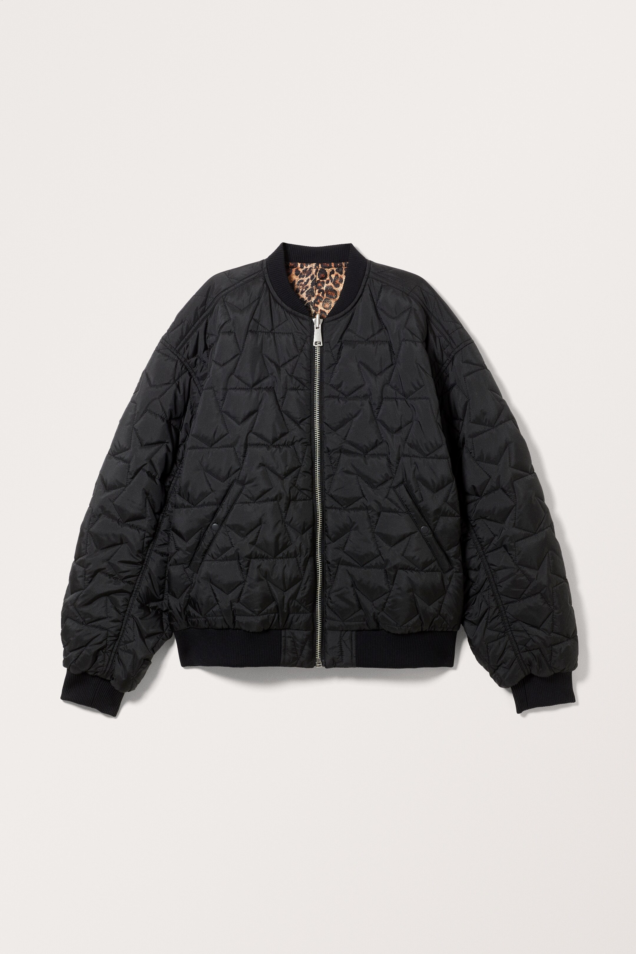 View larger image: Loose Reversible Bomber Jacket - Leopard/Black - Ladies | H&M GB 2