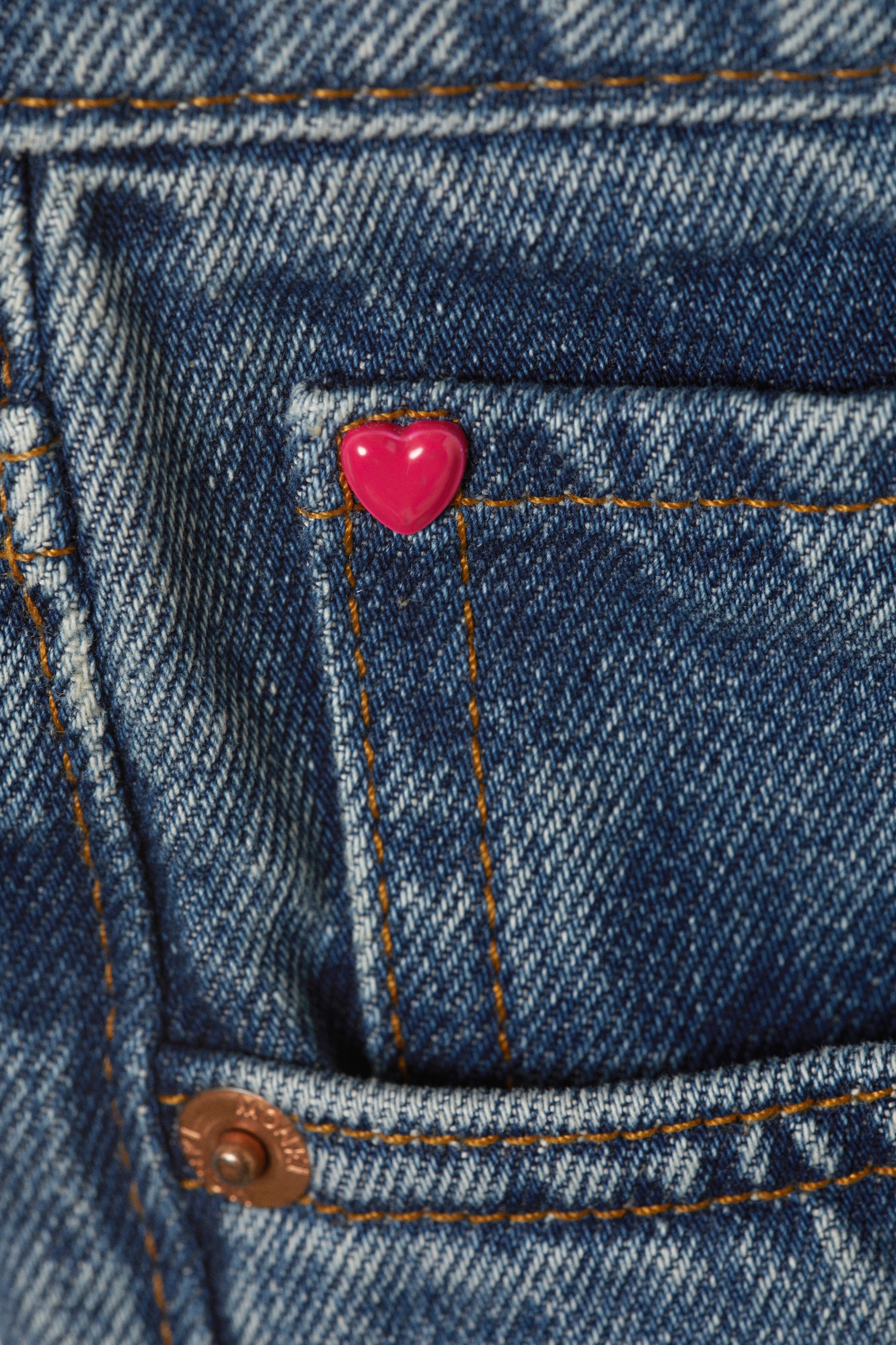 Grotere afbeelding bekijken: Lage denim mini-short met onafgewerkte zoom - Mountain Blue - Dark Blue - DAMES | H&M BE 7