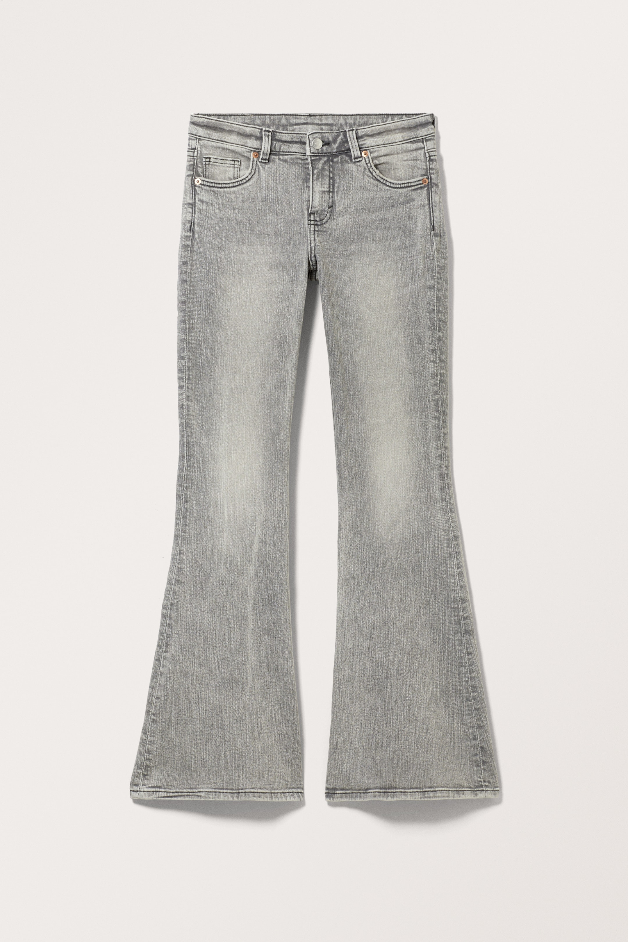 Zobacz większy obraz: Katsumi Low Waist Flared Jeans - Betonowa szarość - ONA | H&M PL 1