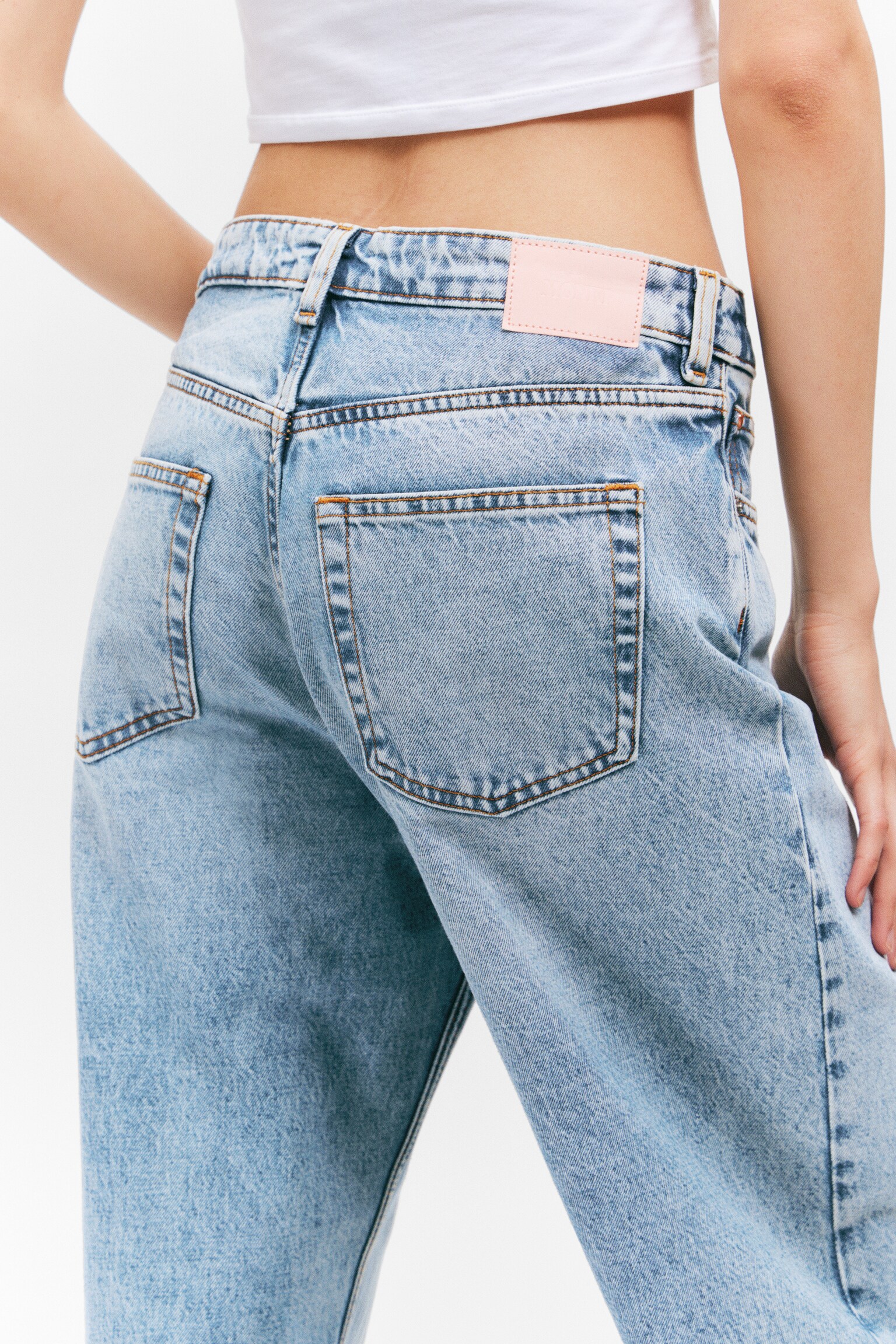 Dżinsy Missy Low Waist Loose Straight Leg - Fresh Blue - Light Blue - 7