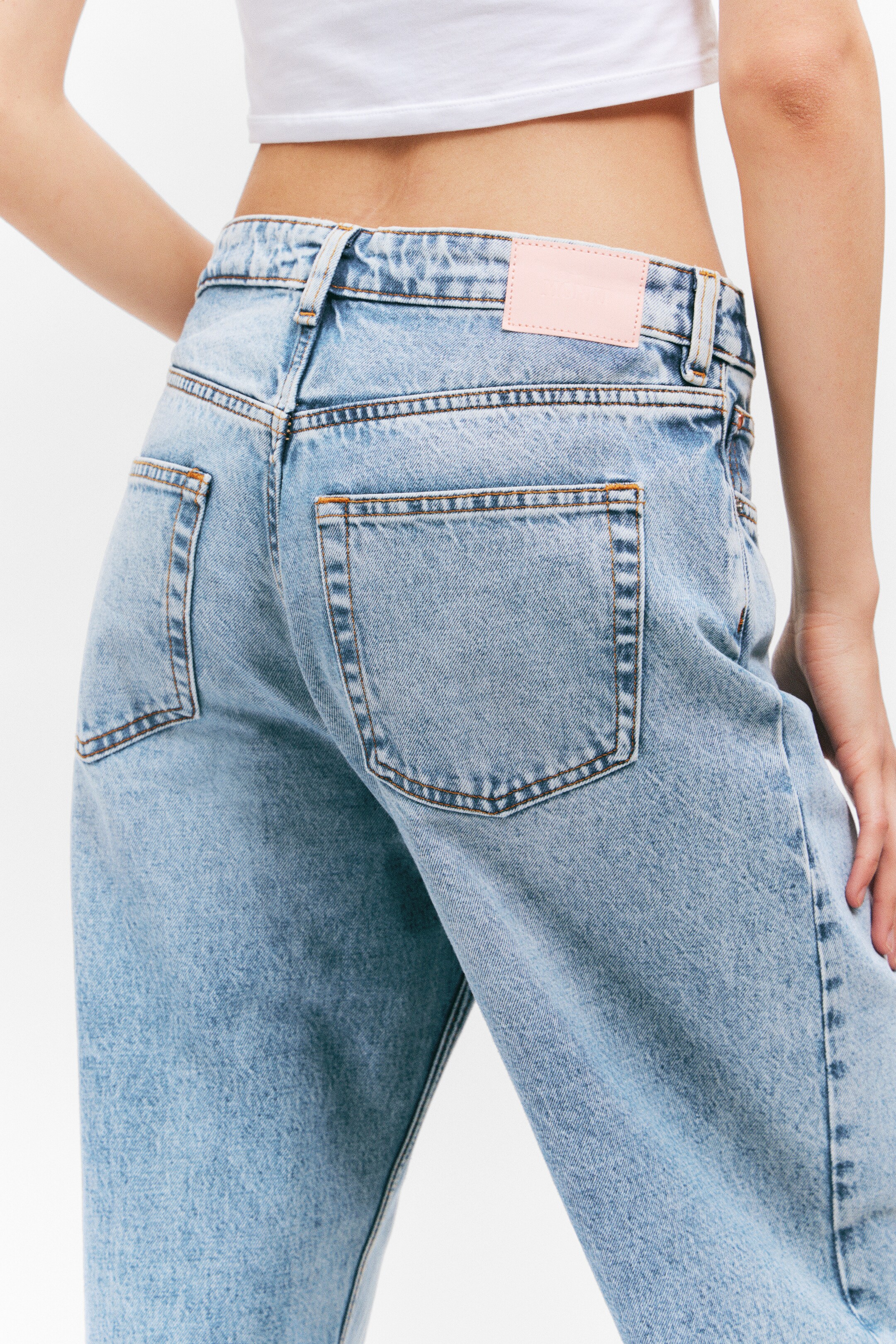 Zobacz większy obraz: Dżinsy Missy Low Waist Loose Straight Leg - Fresh Blue - Light Blue - ONA | H&M PL 4