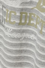 Striped Grey - Oversized Cotton T-shirt - 1