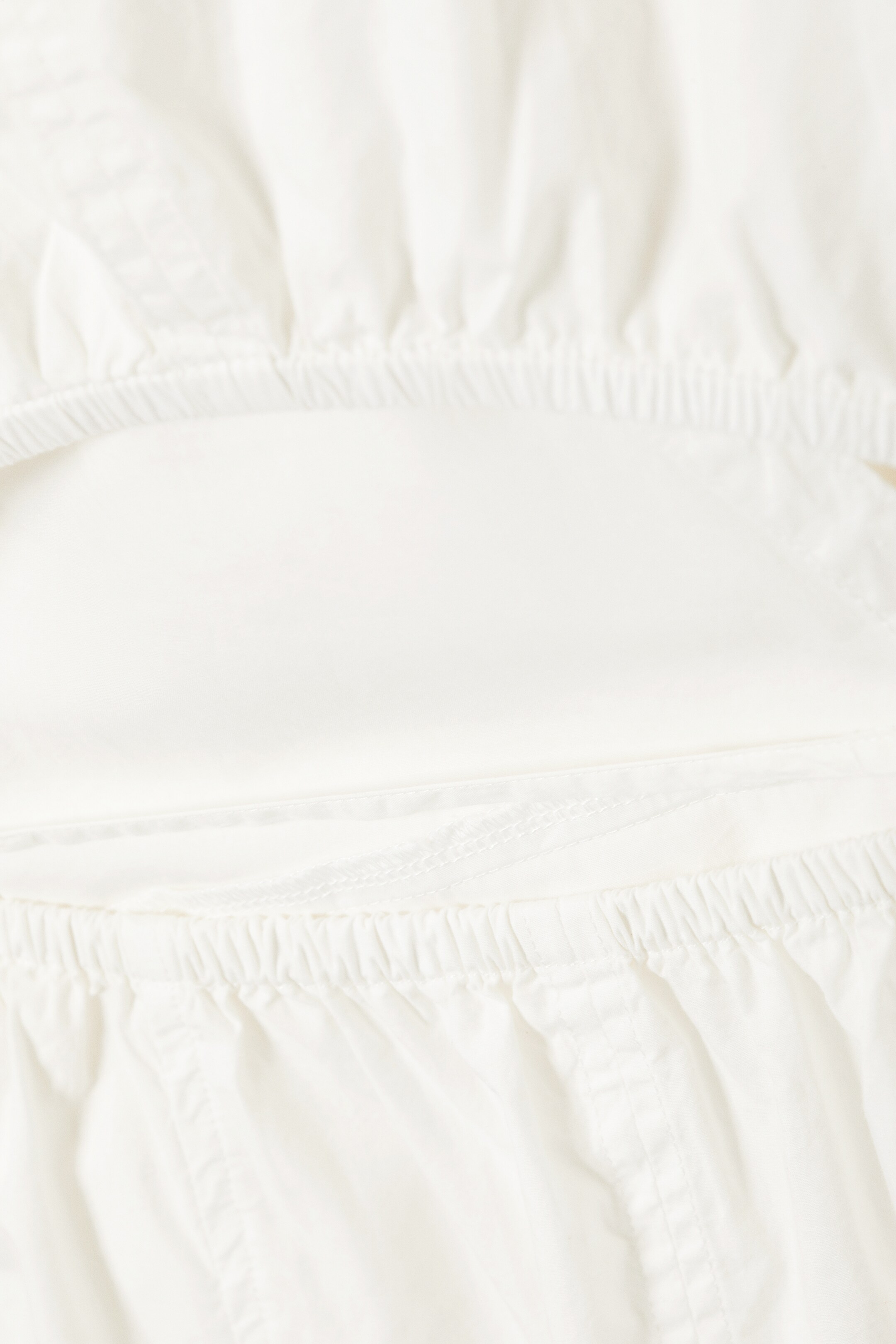 Vezi imaginea mai mare: Rochie cămașă mini petrecută cu mânecă lungă - Alb - FEMEI | H&M RO 6
