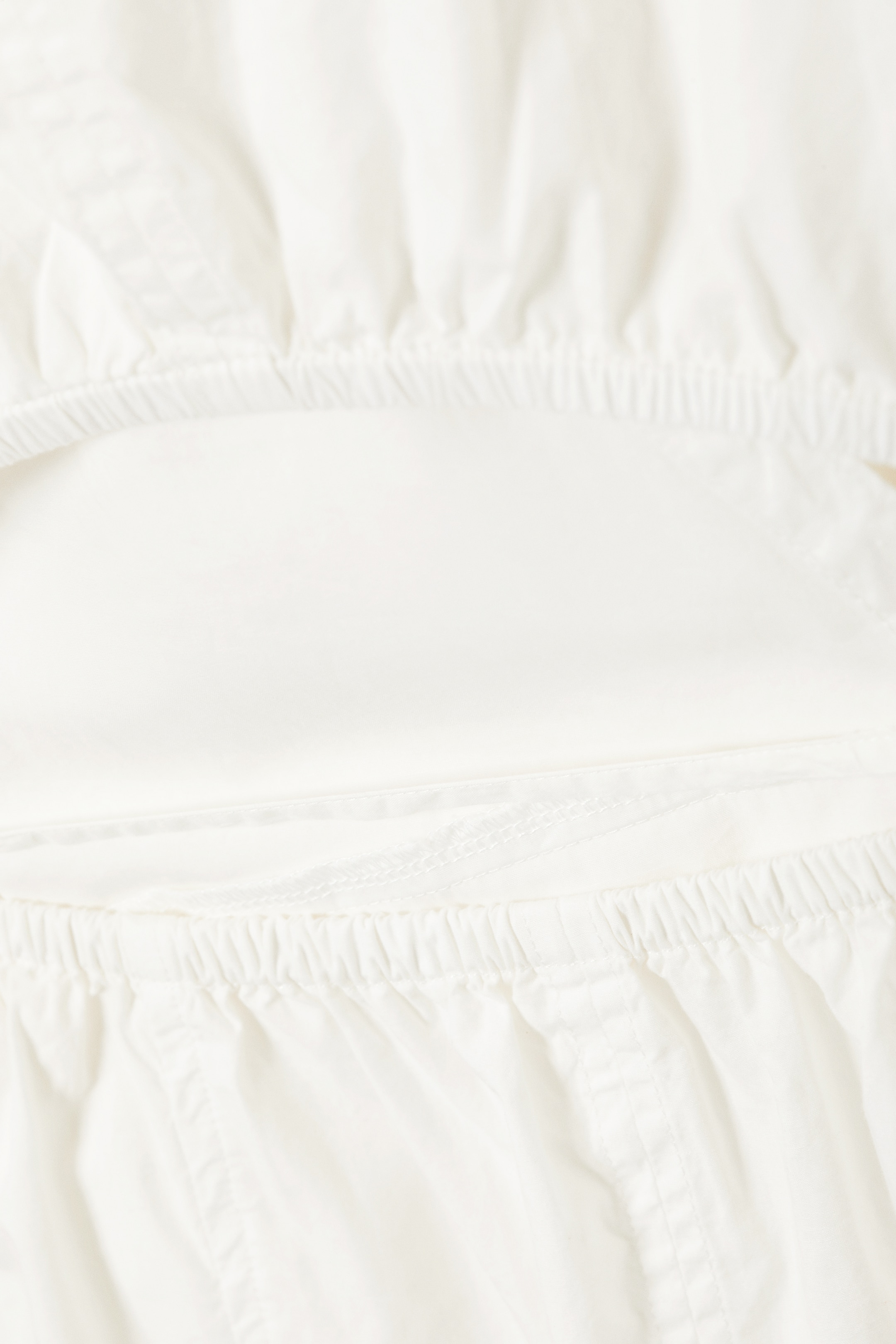 Agrandir l'image: Robe-chemise portefeuille courte manches longues - Blanc - FEMME | H&M CH 6